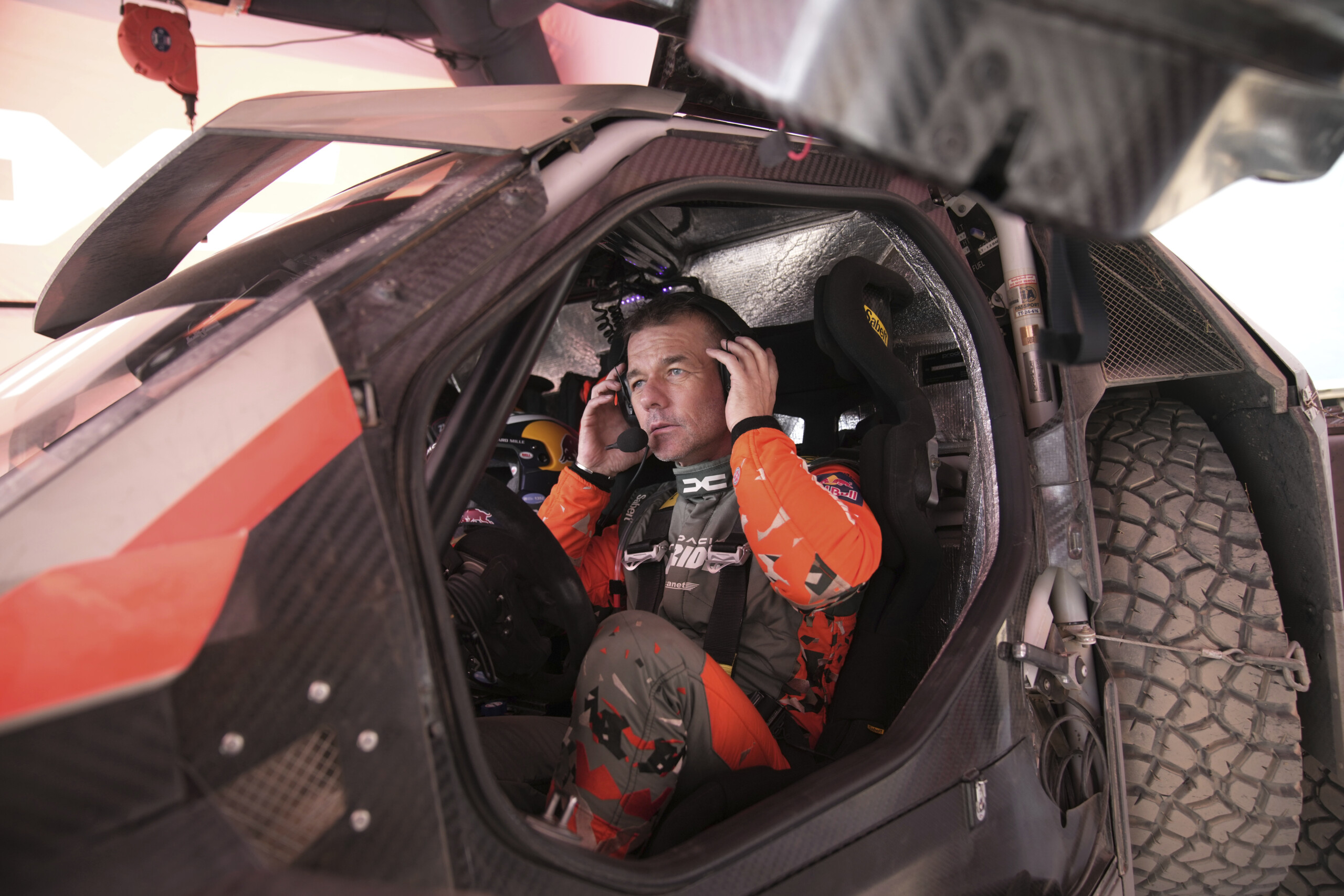 dakar accident for sebastien loeb during the 3rd stage escapes unscathed after rollover scaled