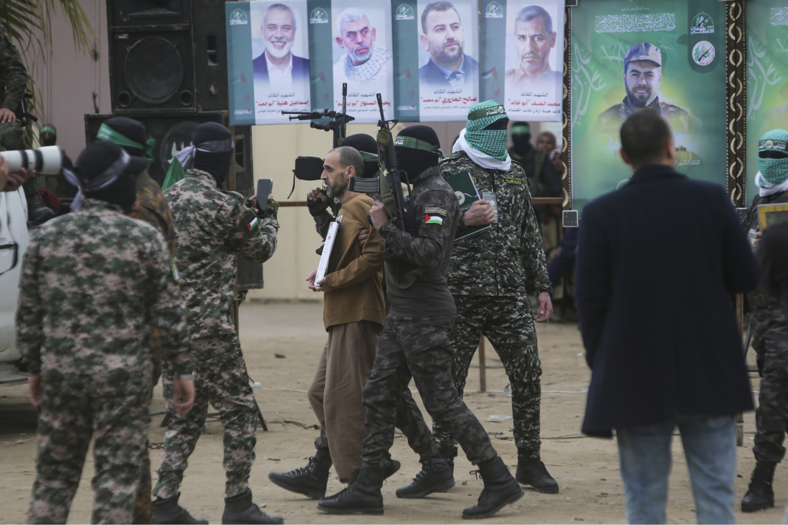 middle east media hamas israel agreement three hostages to be released on saturday scaled