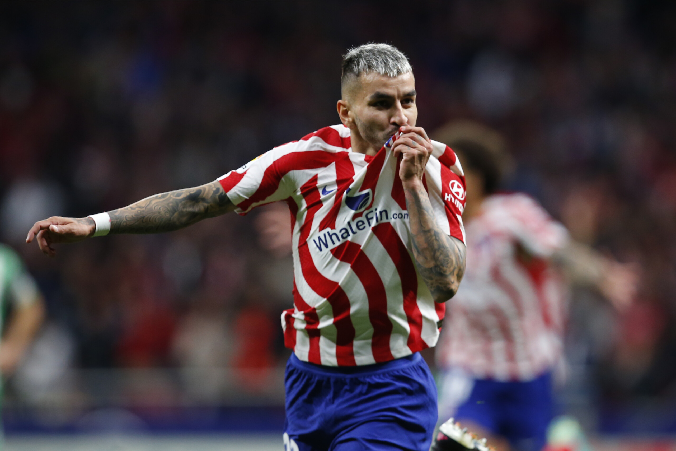 football atletico madrid correa suspended five times for insulting the referee scaled