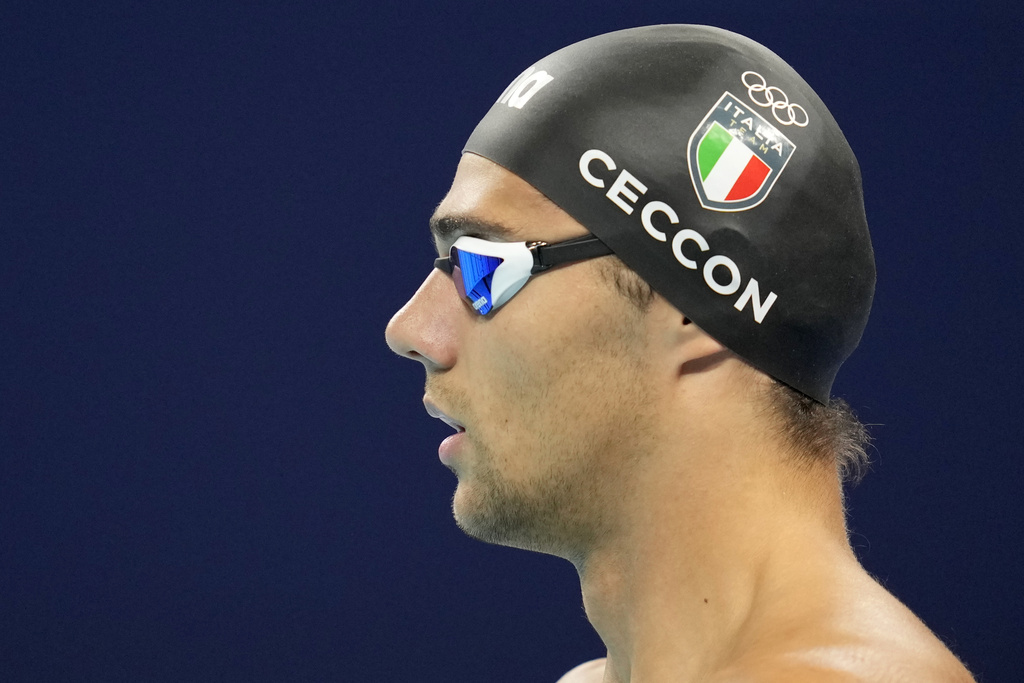 swimming ceccon shines in australia fastest time of the season in the 100m freestyle