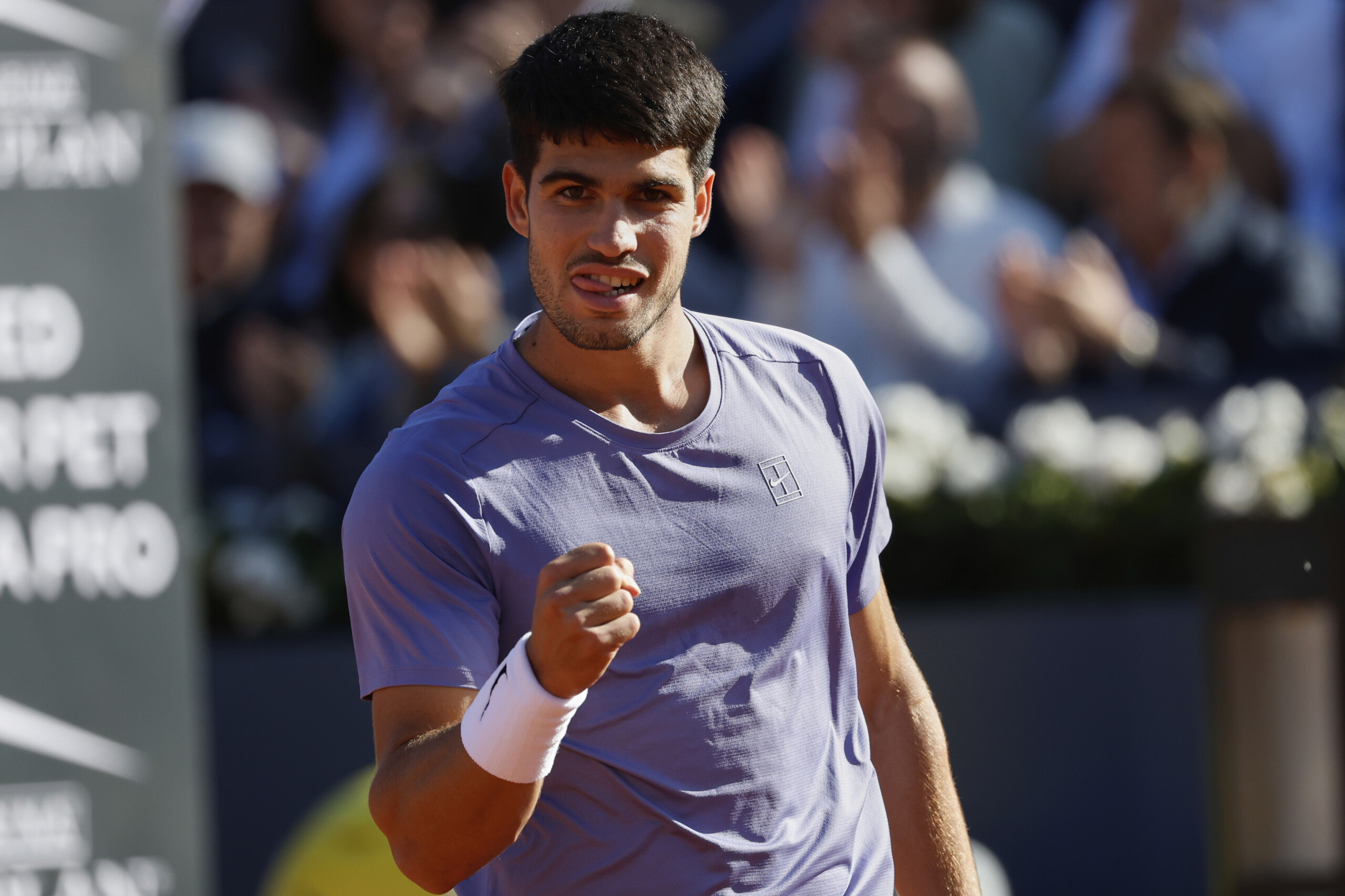 tennis spanish media reports that alcaraz has trained and will participate in the internazionali scaled