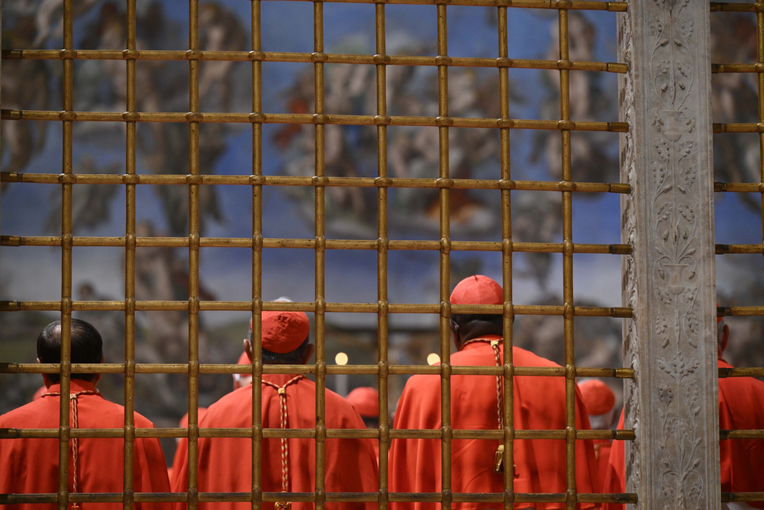 conclave cardinals return to sistine chapel for vote smoke at 1030 only if white scaled
