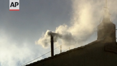conclave third smoke is white a new pope has been elected