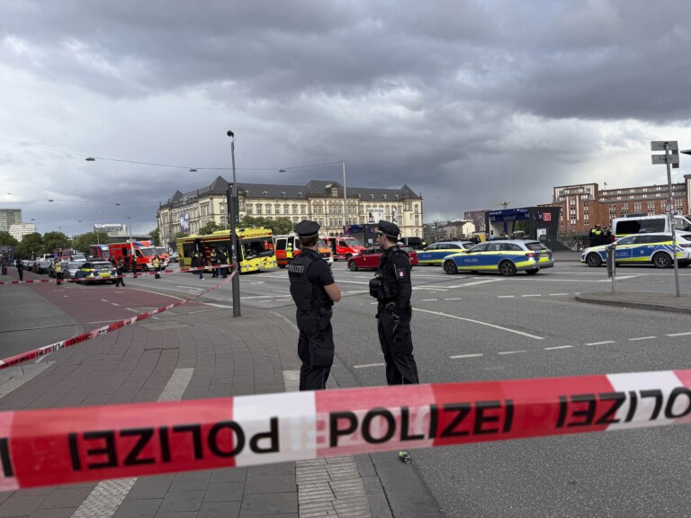 germany hamburg police investigations underway to identify attacker and injured parties