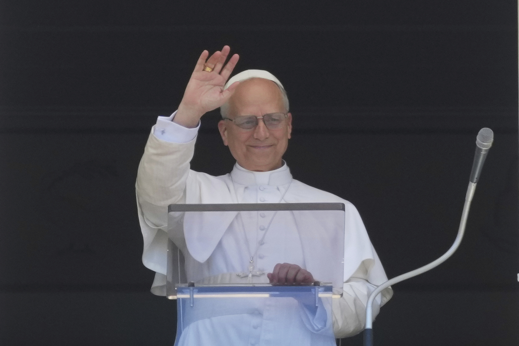 pope leo today i can say that for you and with you i am roman
