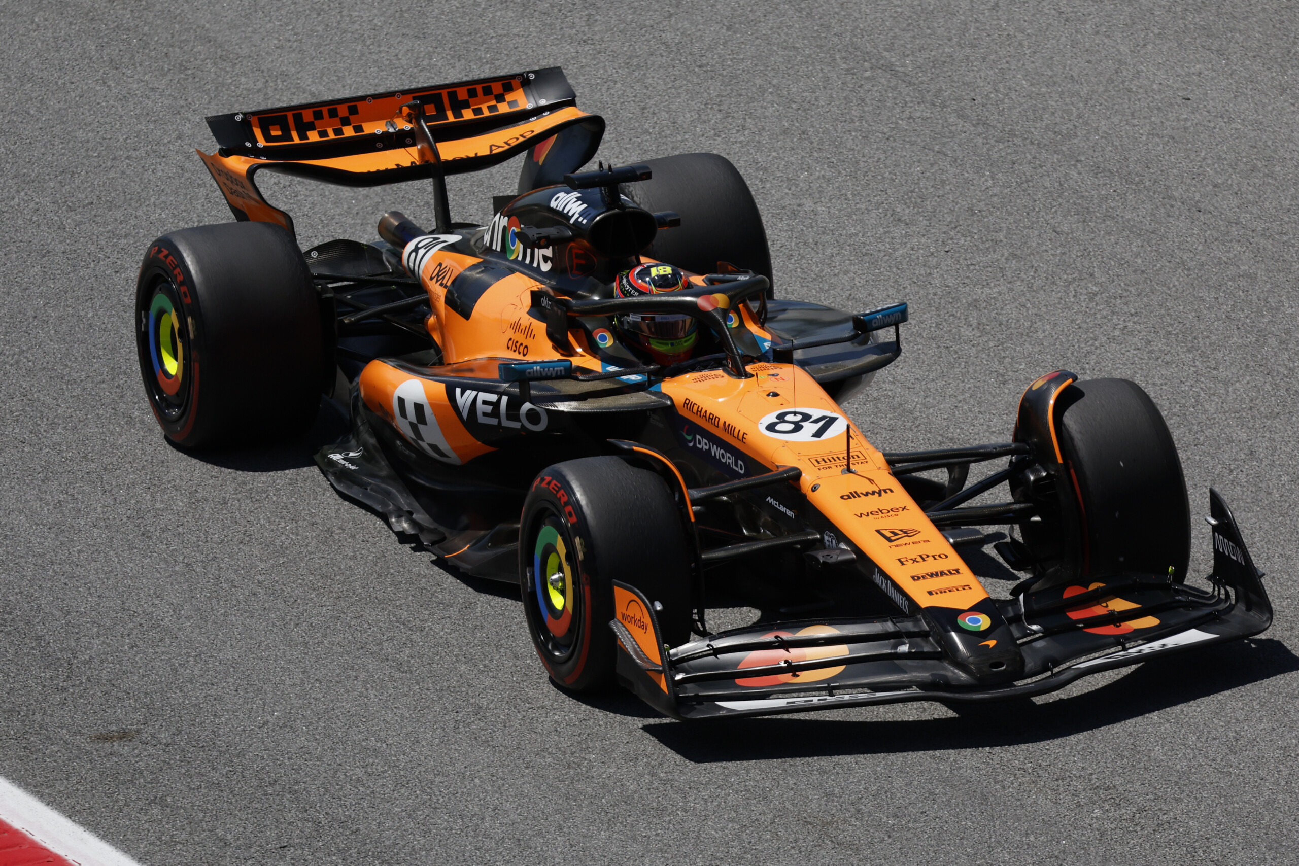 f1 spanish gp piastri fastest in second practice leclerc fifth scaled