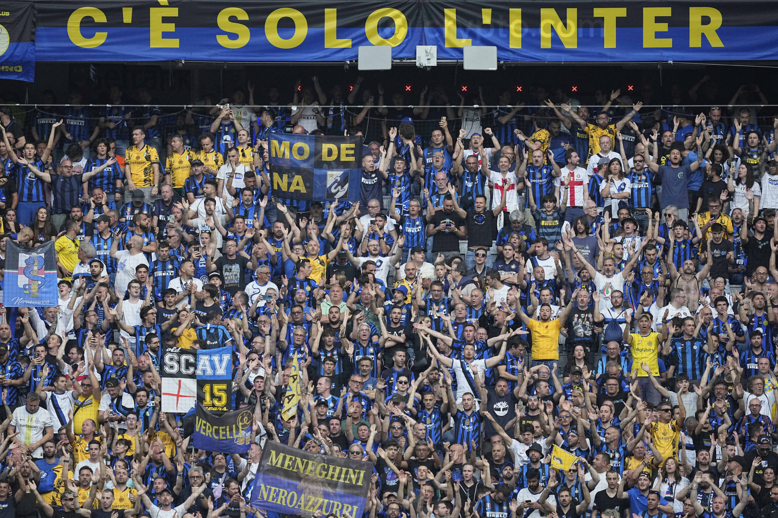 champions league show in the stands psg fans chant together we are invincible scaled