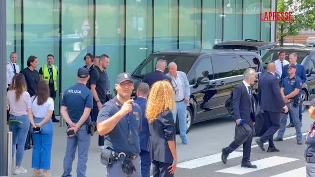 champions league inter returns to malpensa gloomy faces and few fans