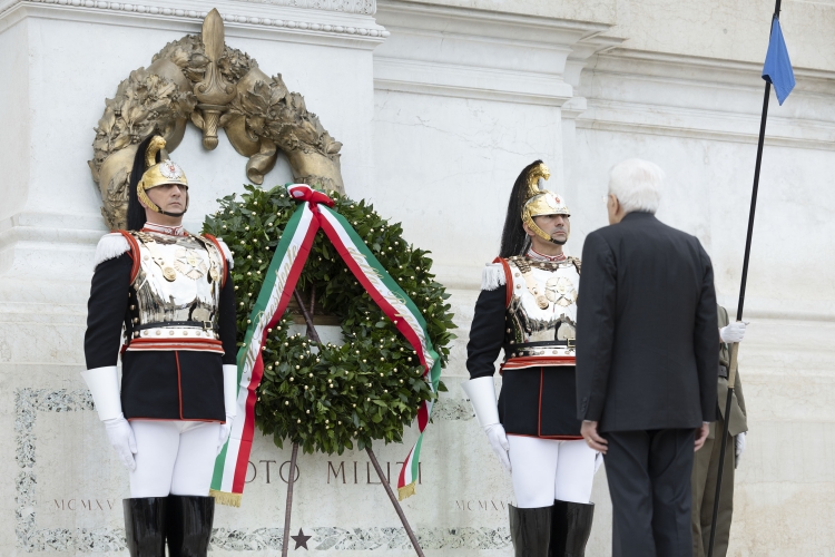 june 2 mattarella pays tribute to the unknown soldier at the altare della patria