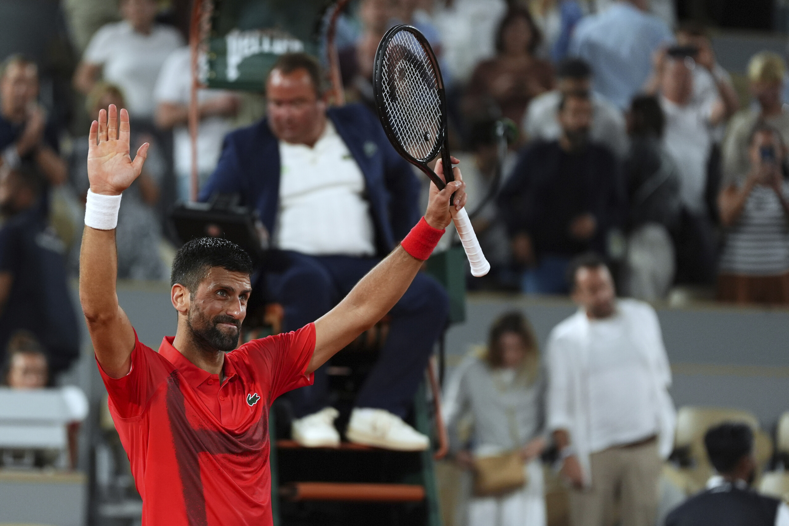 roland garros djokovic advances to the quarter finals he will face zverev scaled