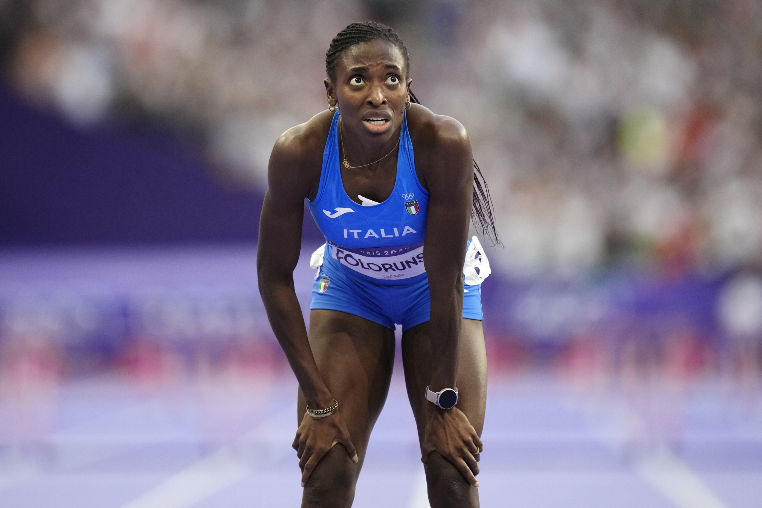 golden gala folorunso second in the 400 metres hurdles scaled