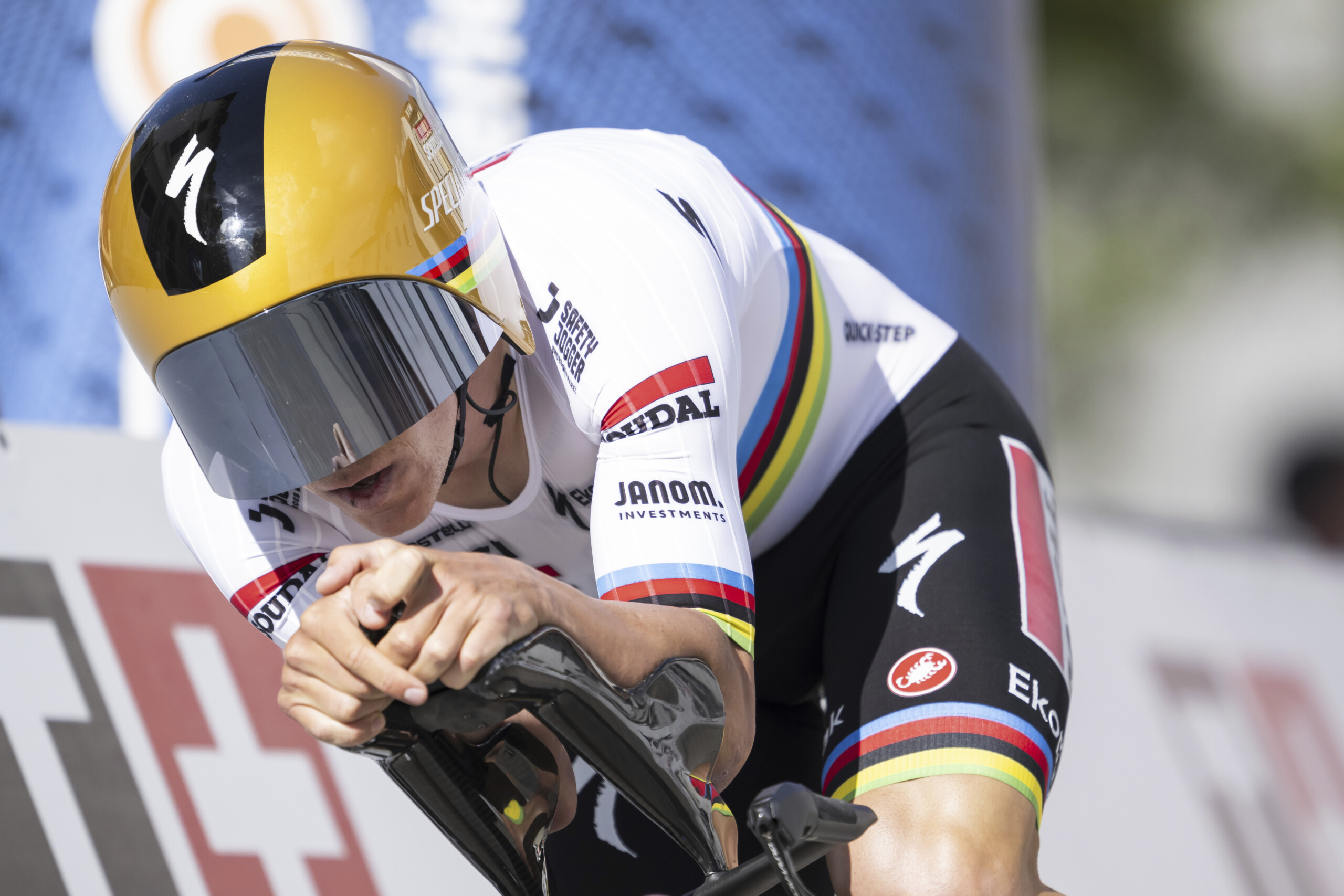 cycling criterium du dauphine evenepoel wins time trial and takes overall lead scaled