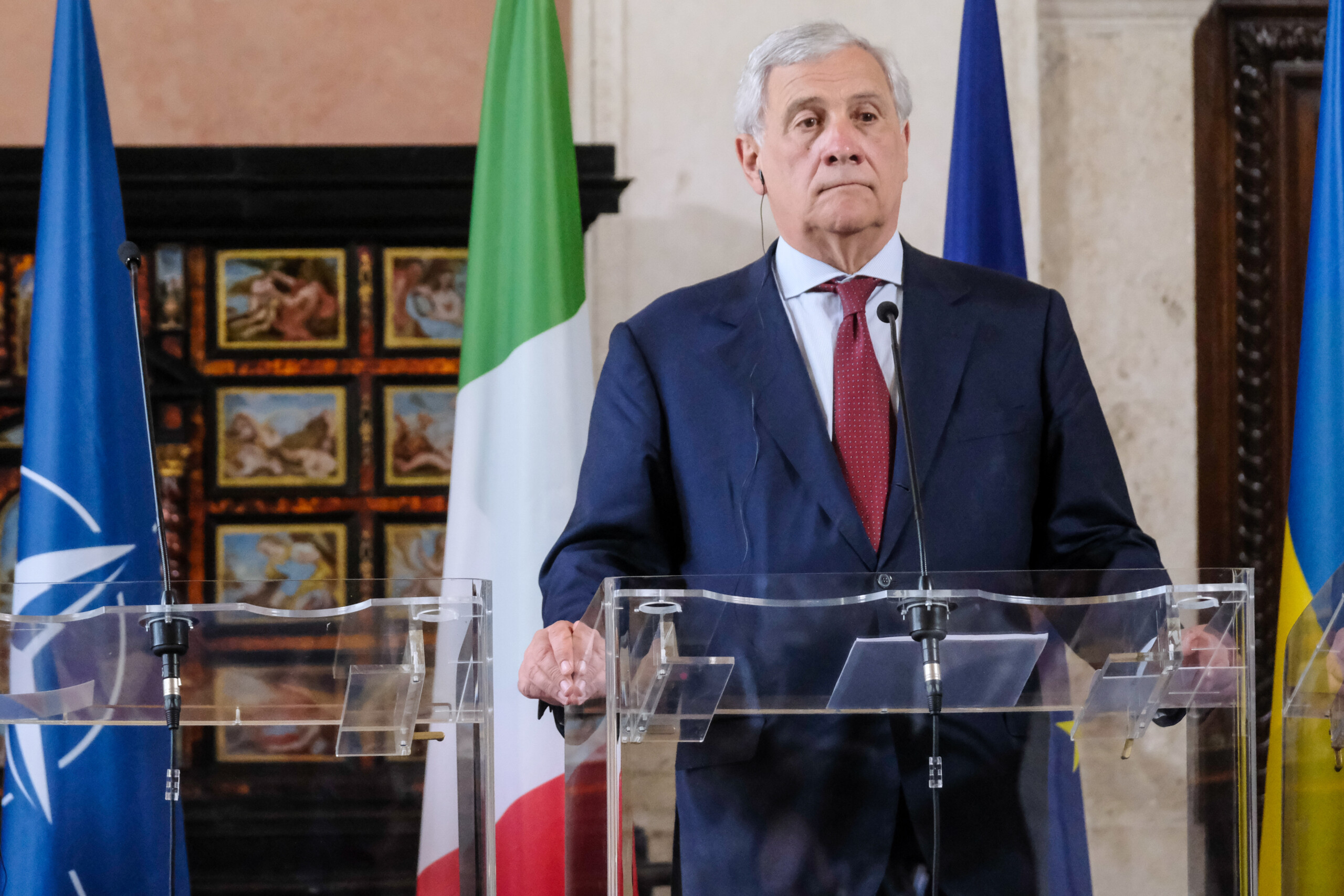 tajani meets with ambassadors from iran and israel scaled