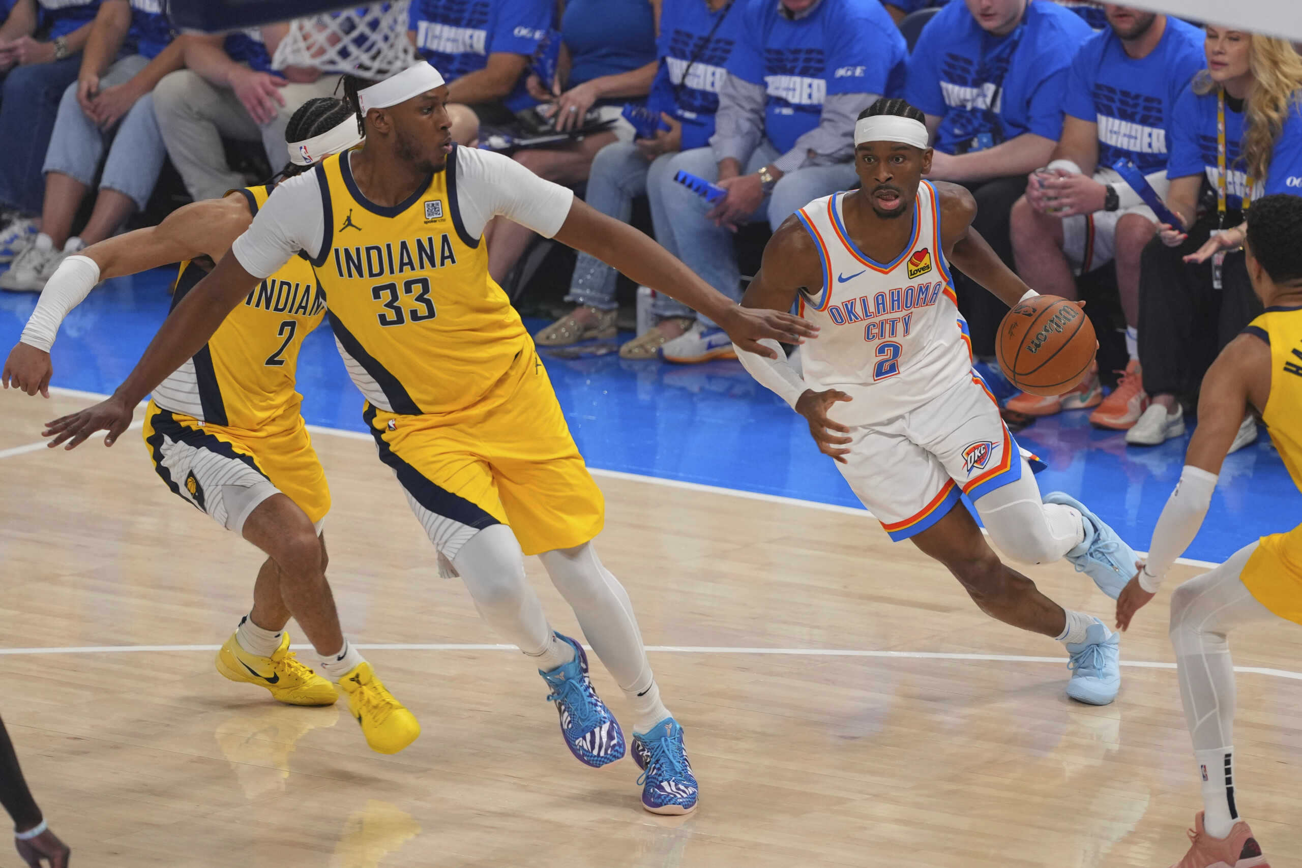 basketball nba finals oklahoma suffers but beats indiana and takes a 3 2 lead scaled