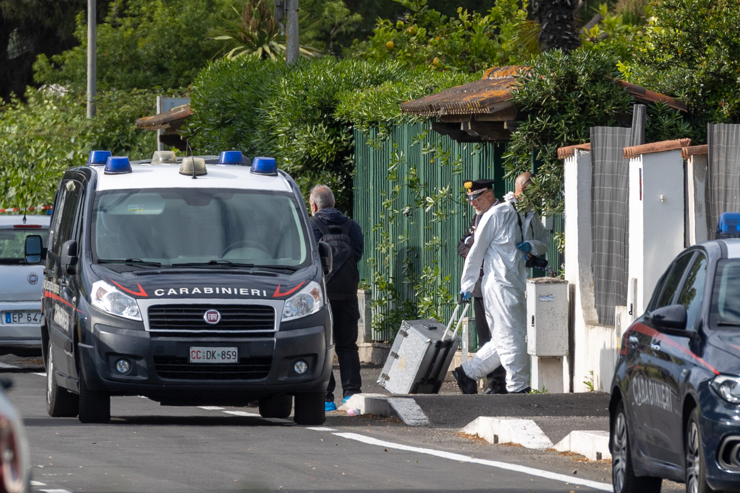 fregene murder knife victims mobile phone and bloodstained shirt found scaled