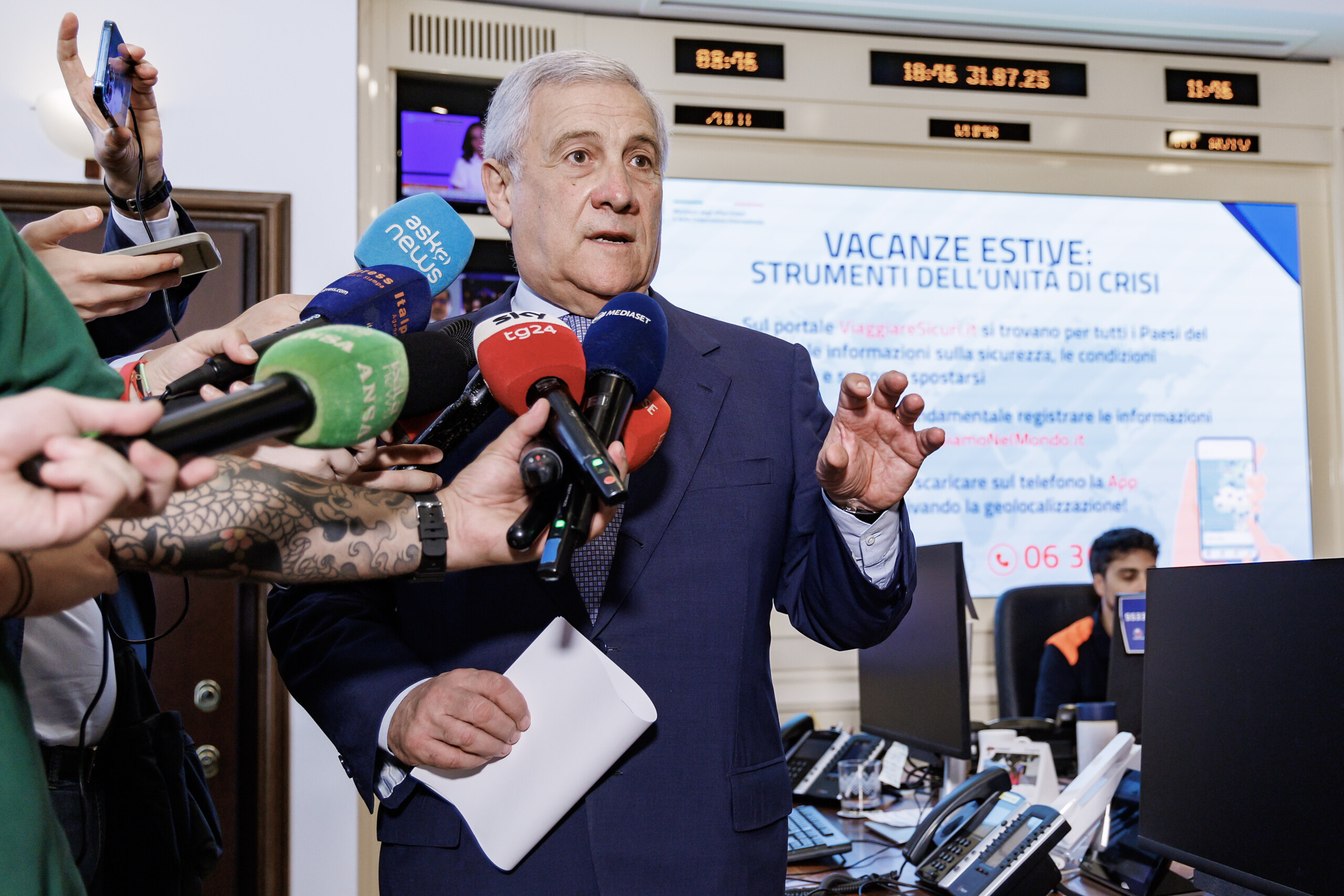 middle east tajani the occupation of gaza is a serious mistake scaled