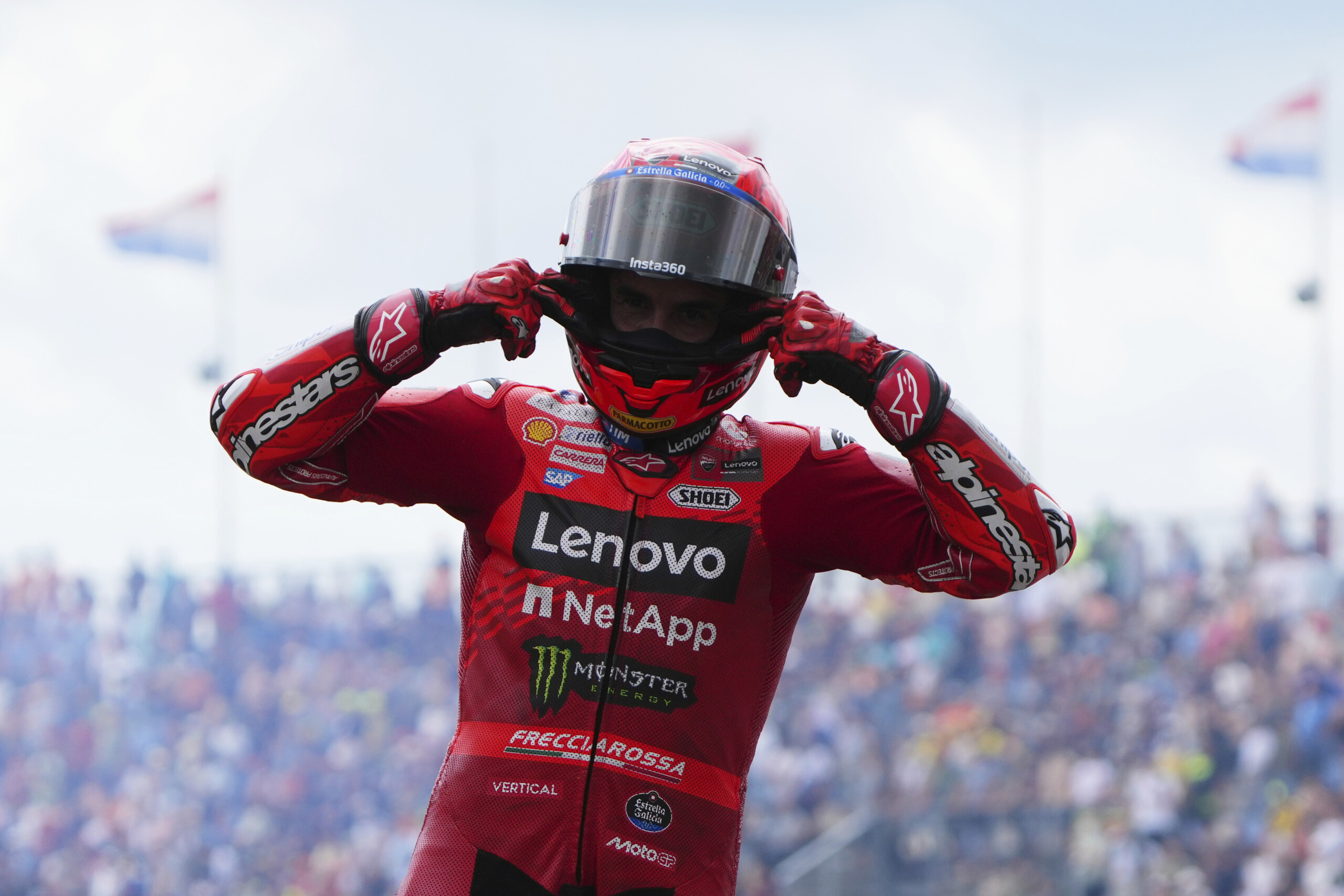 motogp marc marquez wins the sprint race at the austrian grand prix bagnaia retires scaled