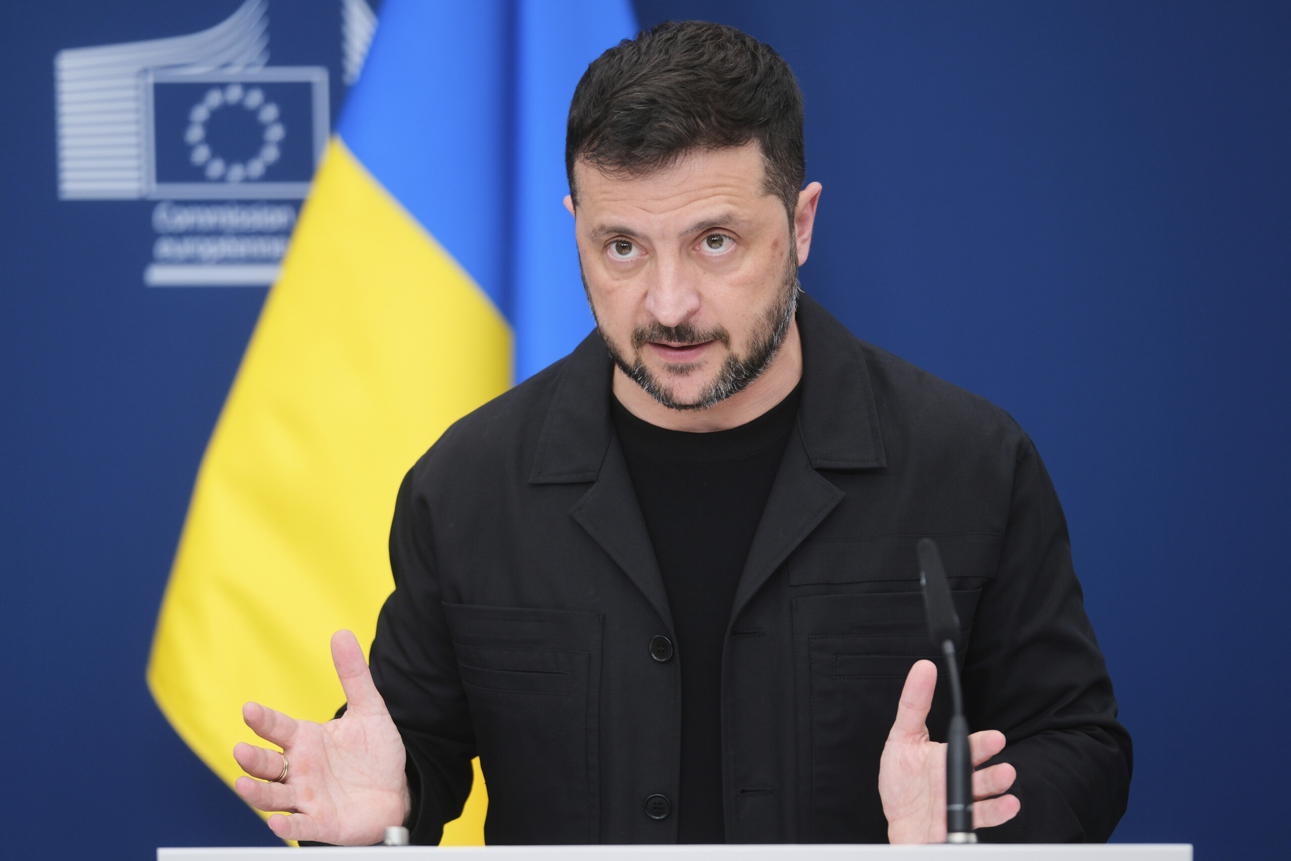 zelensky russia can only be forced to peace by force scaled