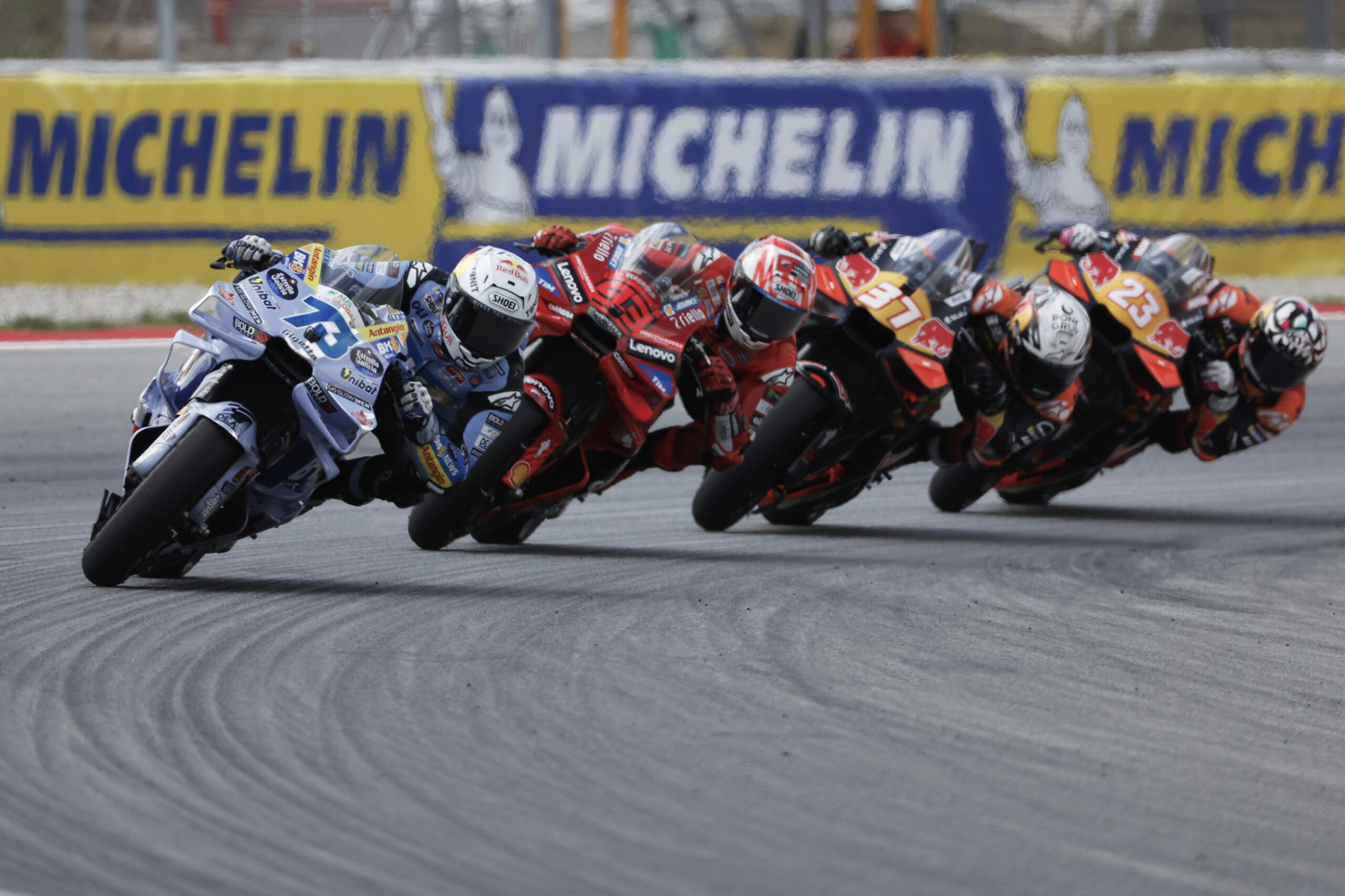motogp alex marquez wins in catalonia ahead of his brother marc with bastianini in third place scaled
