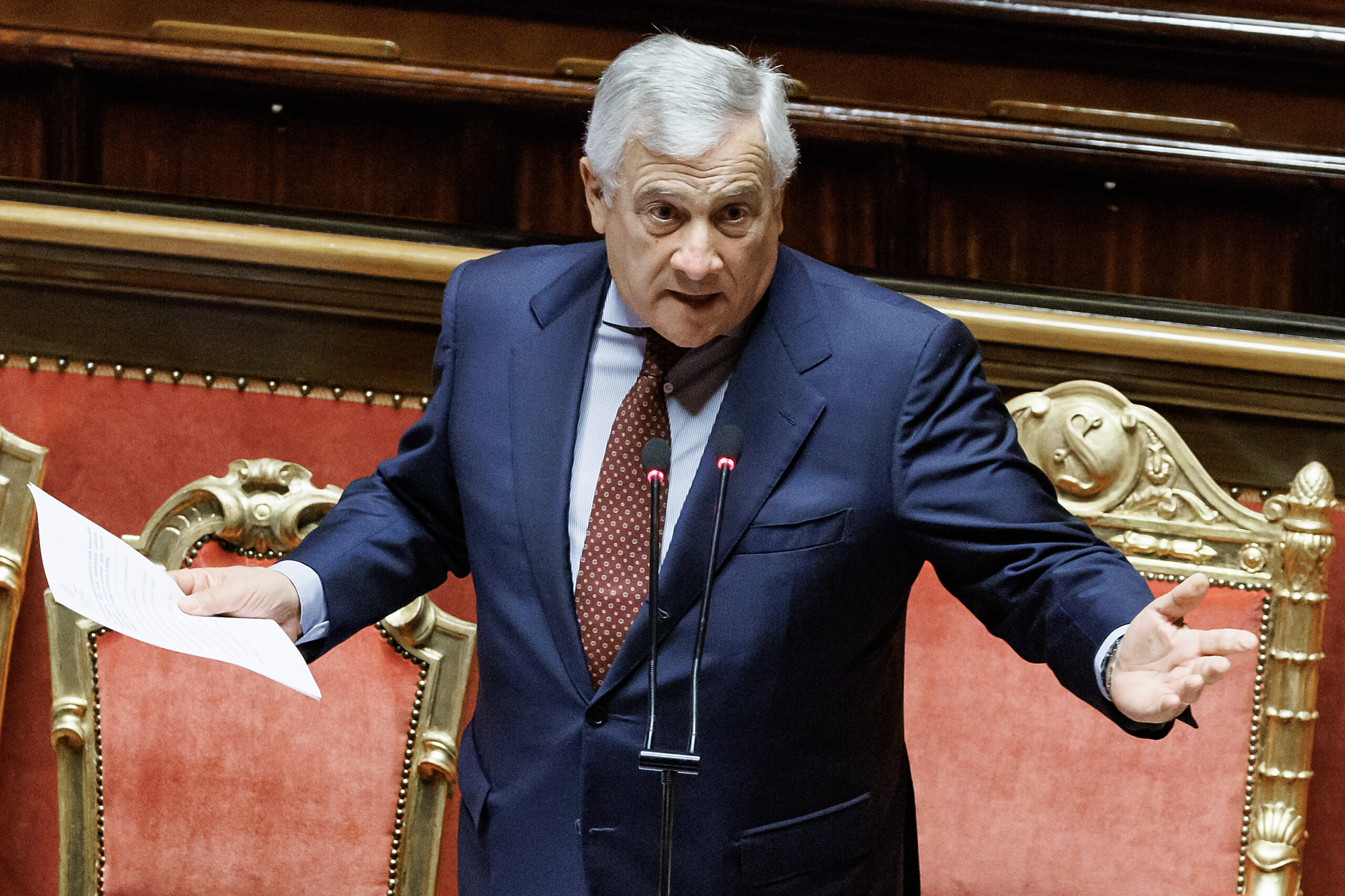 tajani to flotilla spokesperson dangerous to break the blockade scaled