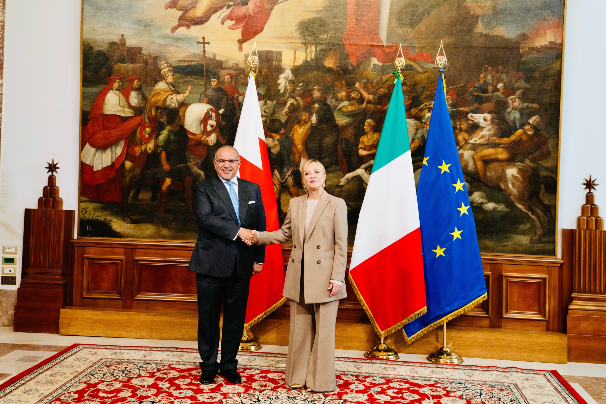 italy bahrain partnership agreement signed commitment to over e1 billion in investments scaled