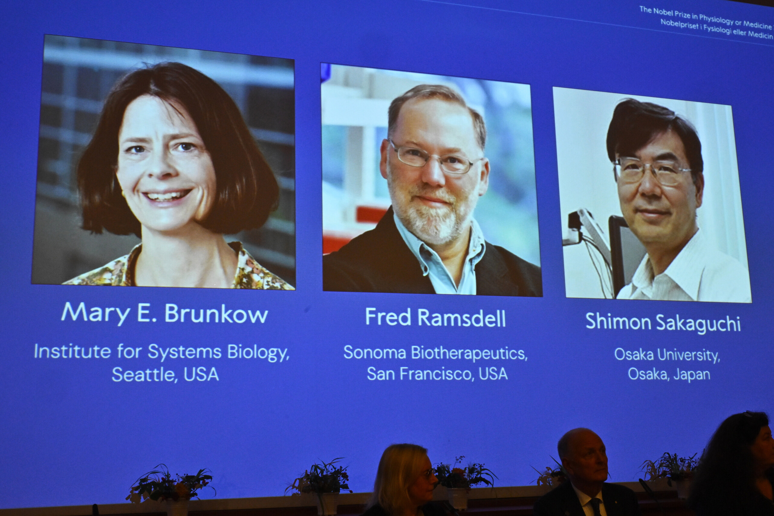 nobel first prize in medicine to mary e brunkow fred ramsdell and shimon sakaguchi scaled