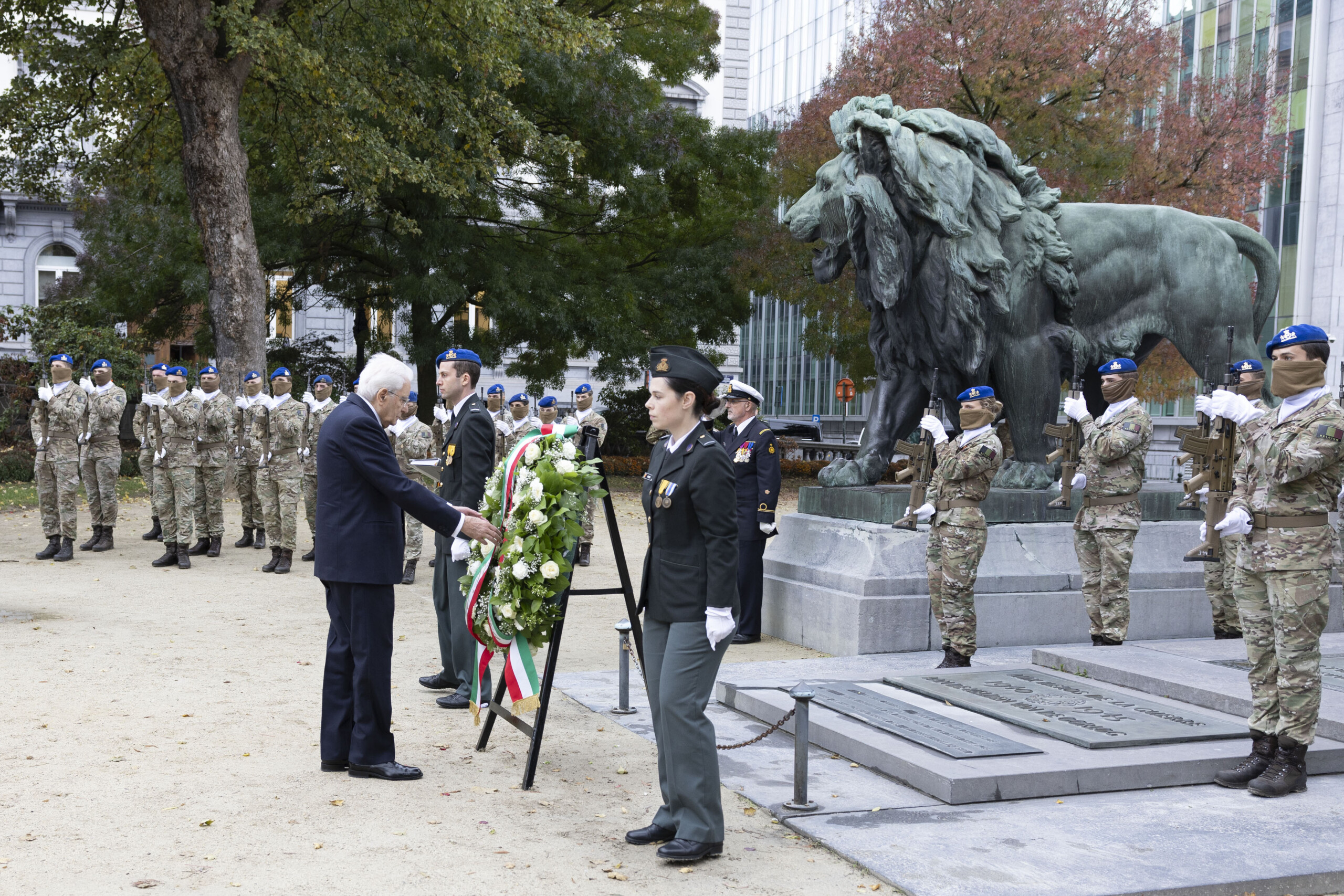 italy belgium mattarella lays wreath at the tomb of the unknown soldier in brussels scaled