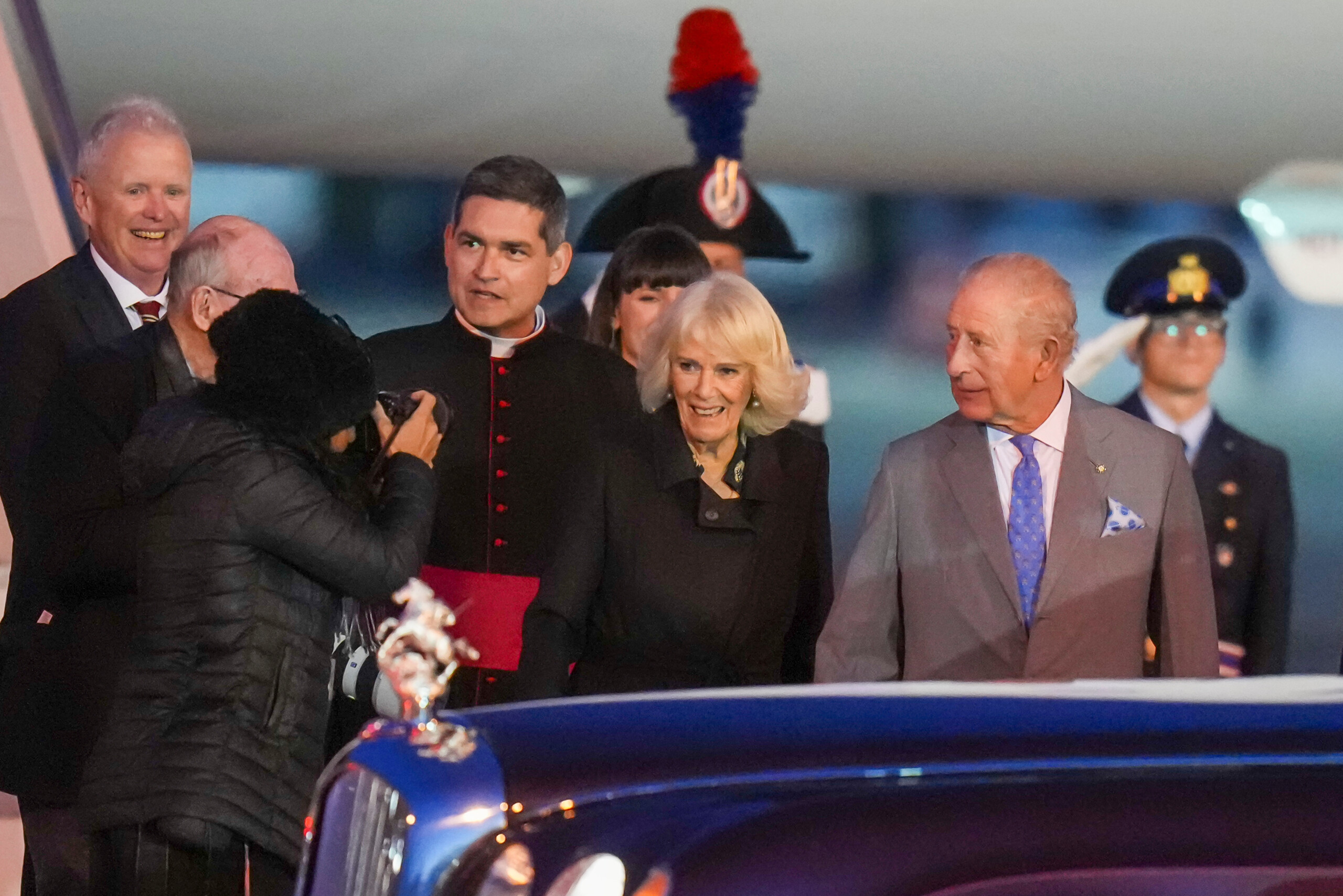 vatican king charles iii and queen camilla arrive at the holy see scaled