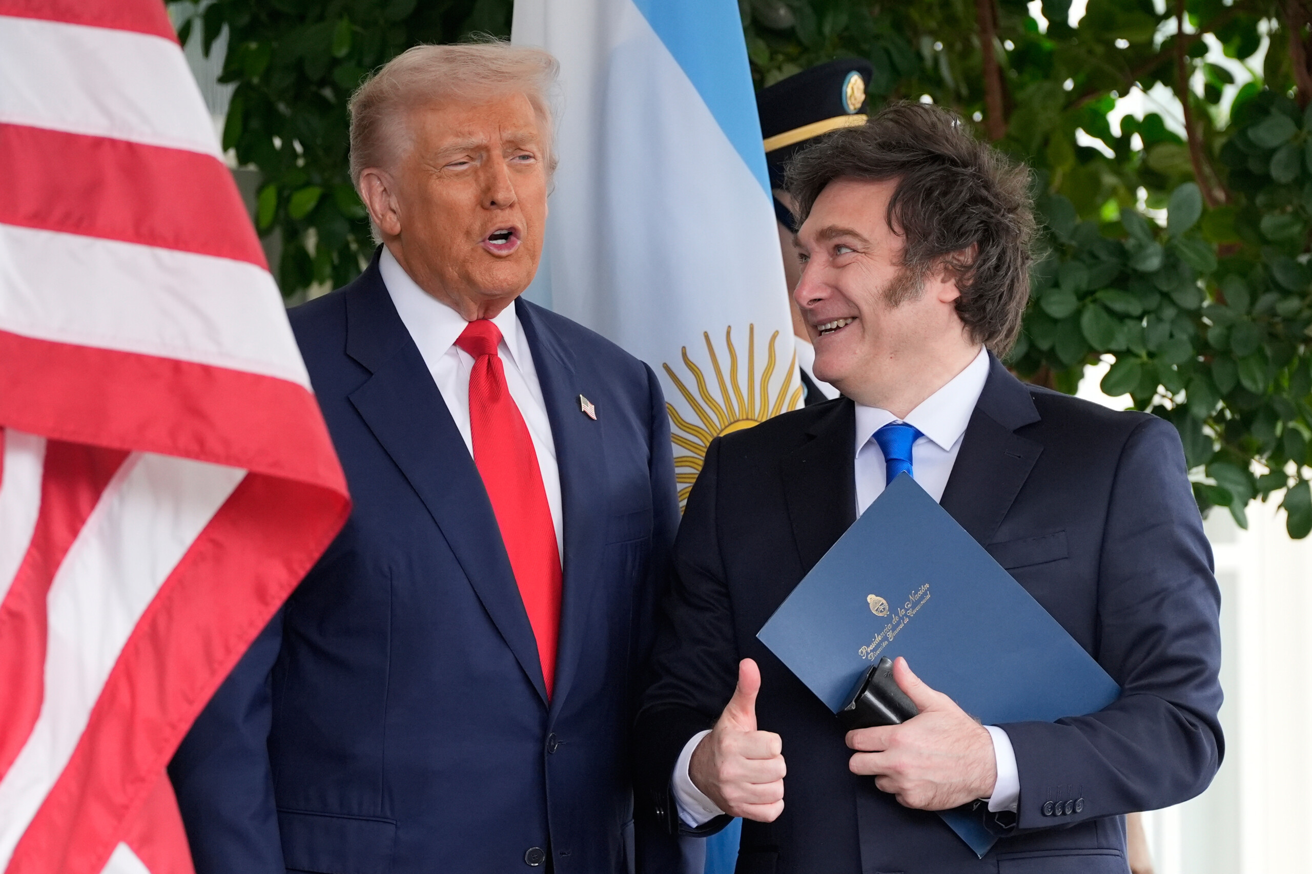 argentina trump applauds mileis victory a landslide success scaled