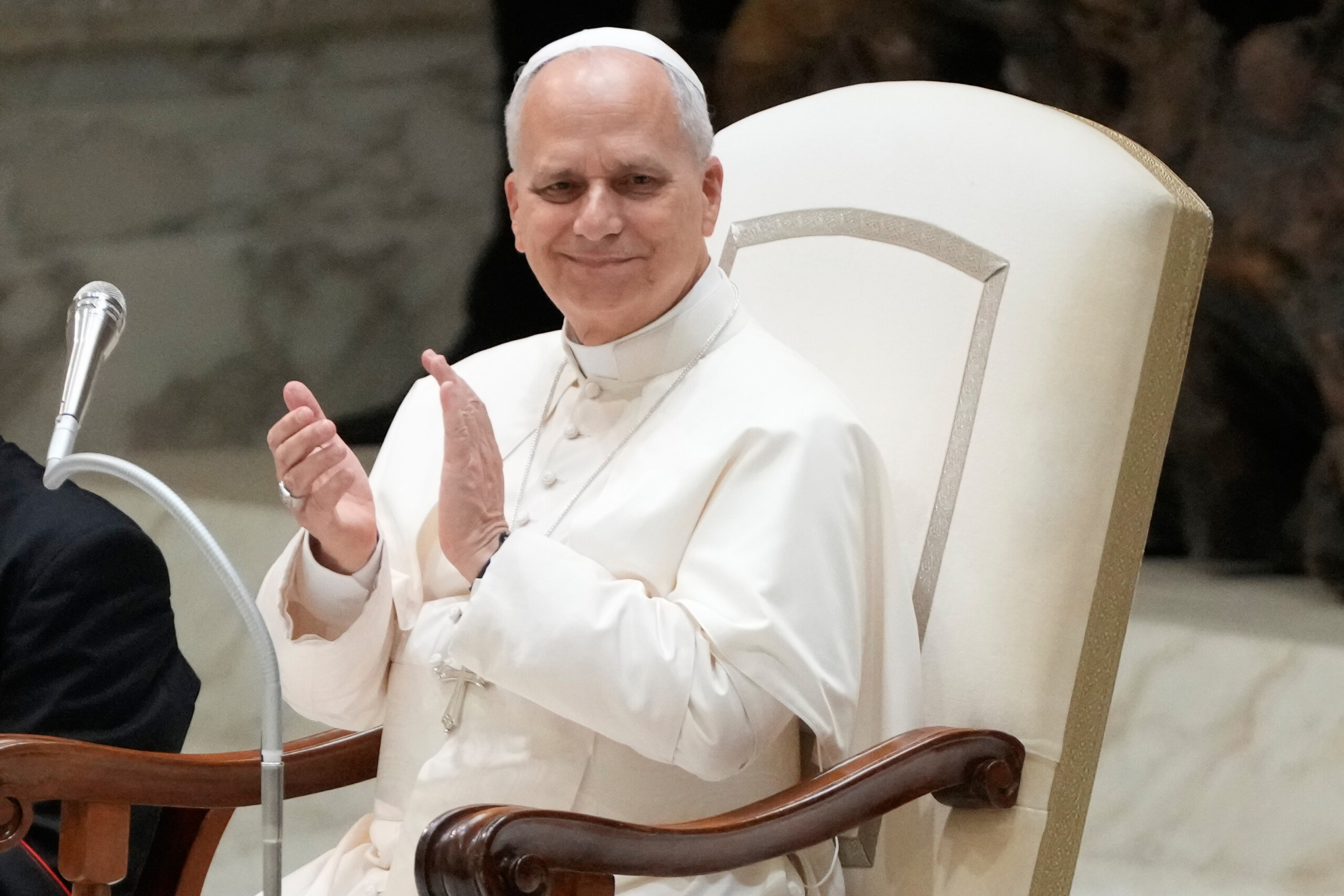 pope leo xiv at the verano cemetery on 2 november scaled