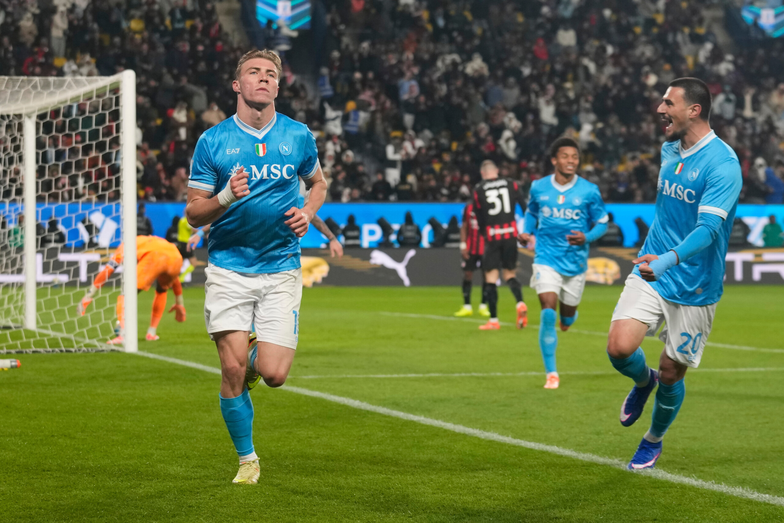 super cup napoli reach final after beating milan 2 0 scaled