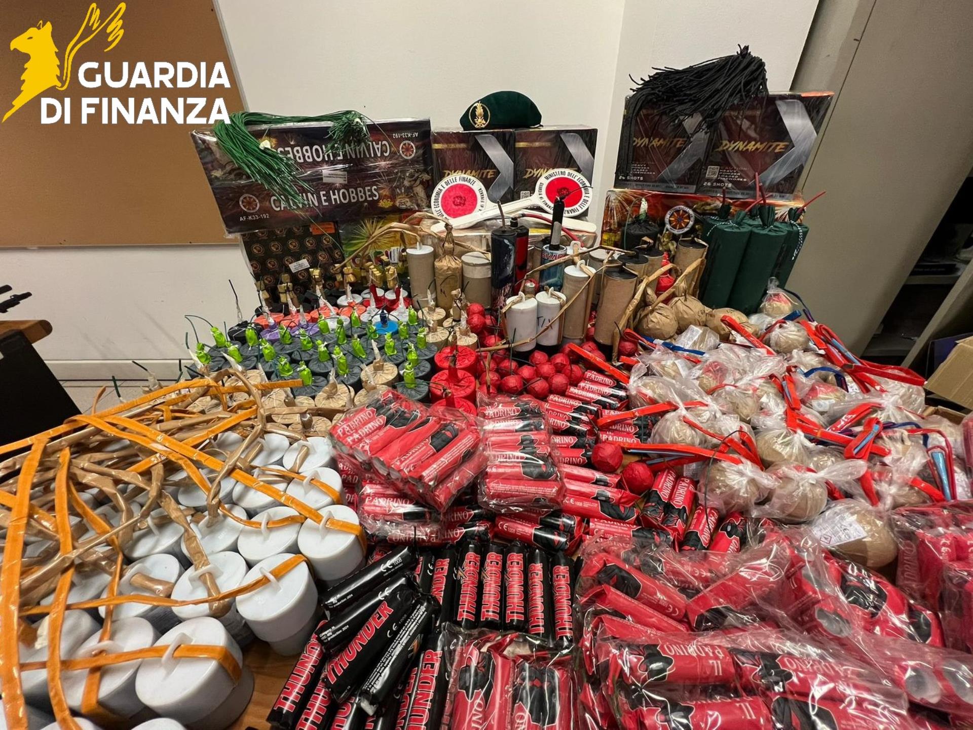 brescia approximately 3 tonnes of illegal fireworks seized 14 people reported to the authorities