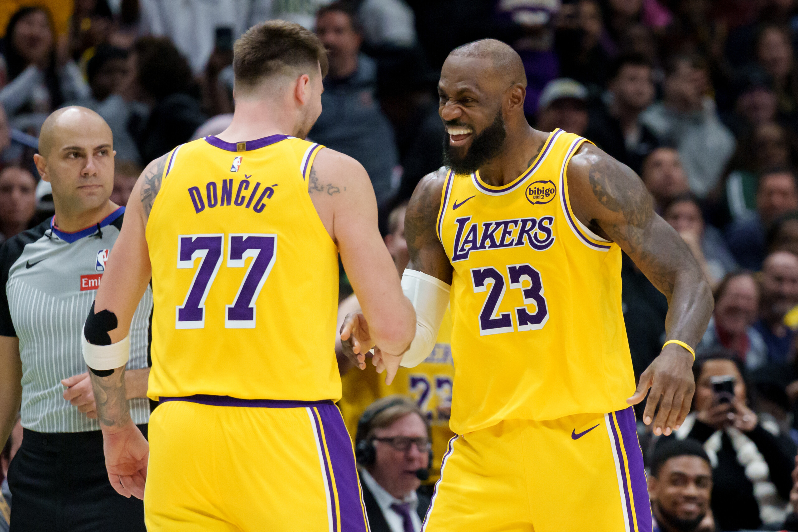 nba doncic and james lead the lakers to victory san antonio falls to memphis scaled