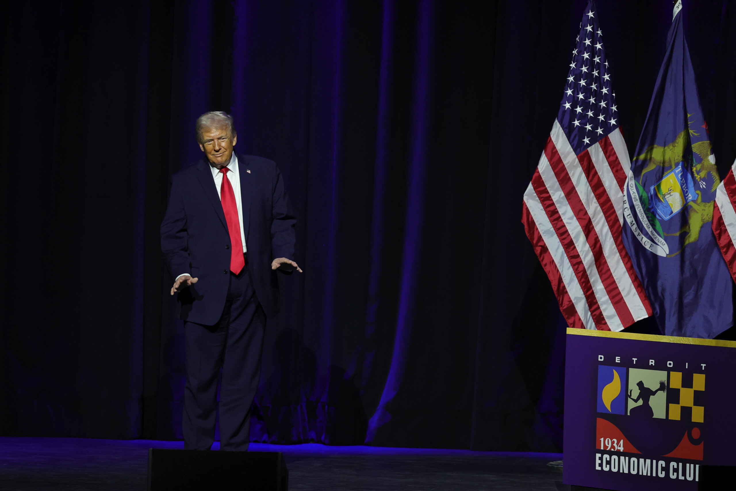 us trump in detroit trade deal with mexico and canada no longer serves us scaled