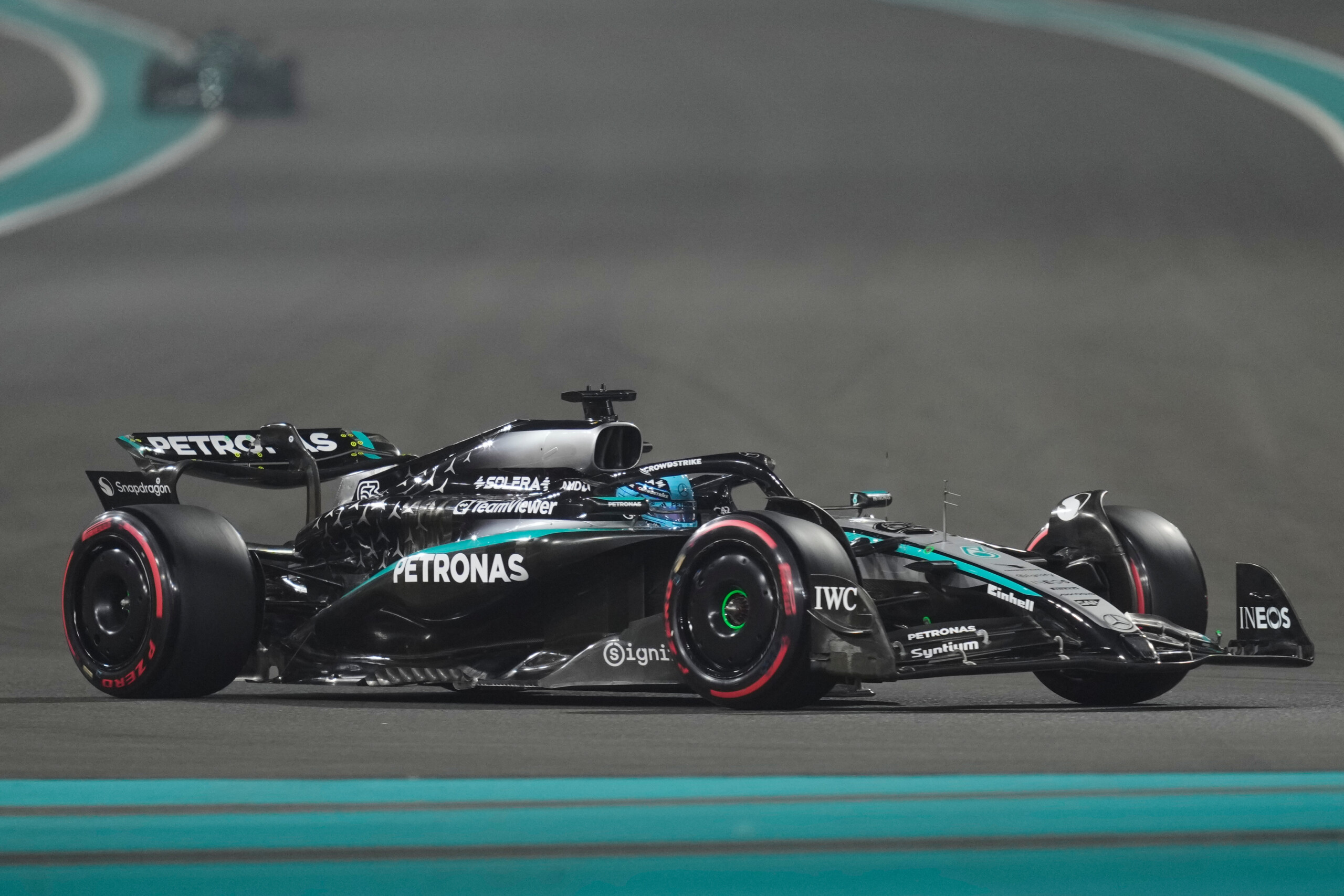 f1 barcelona testing russell fastest at the end of the day leclerc 3rd scaled