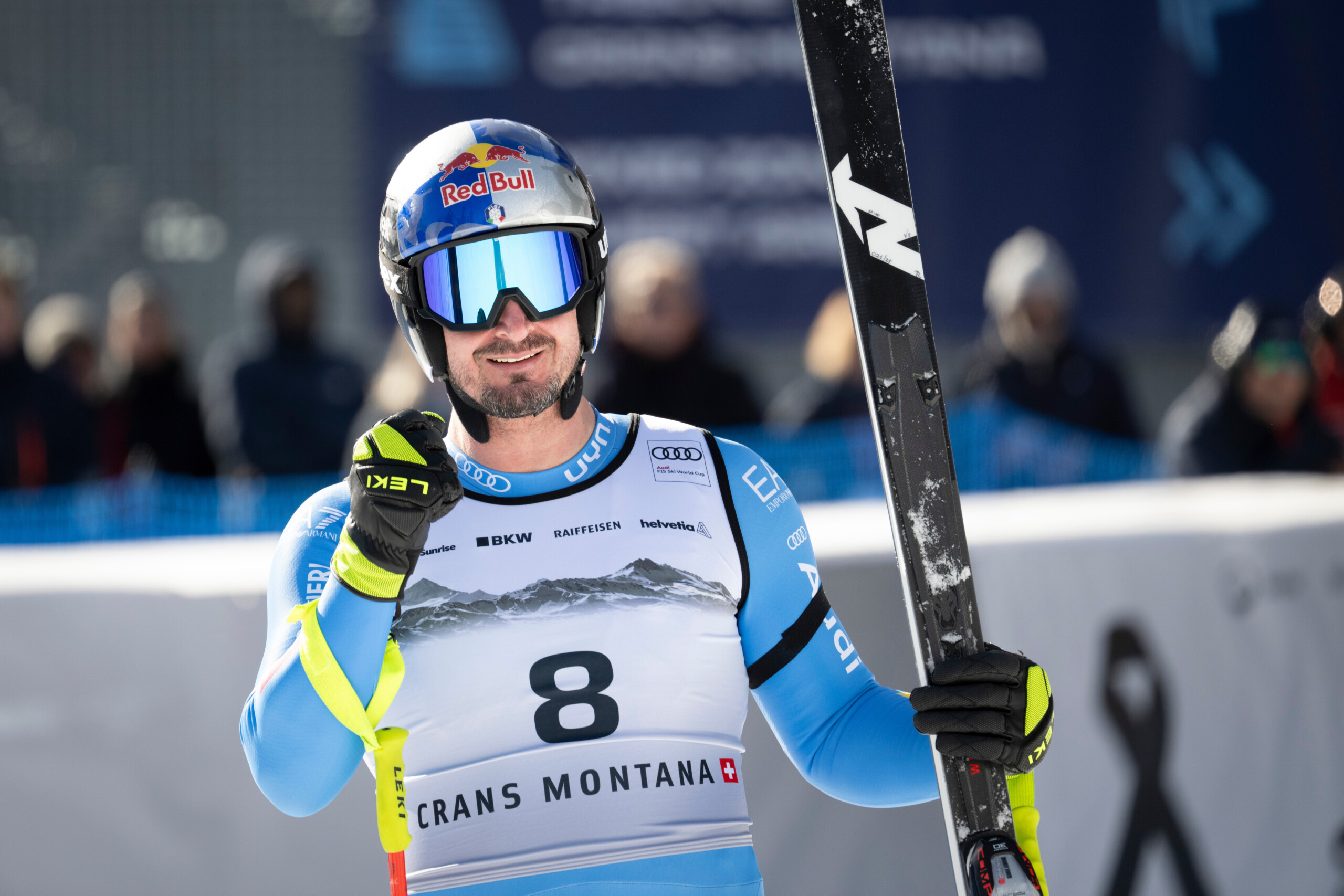 skiing world cup paris second in crans montana downhill von allmen first scaled
