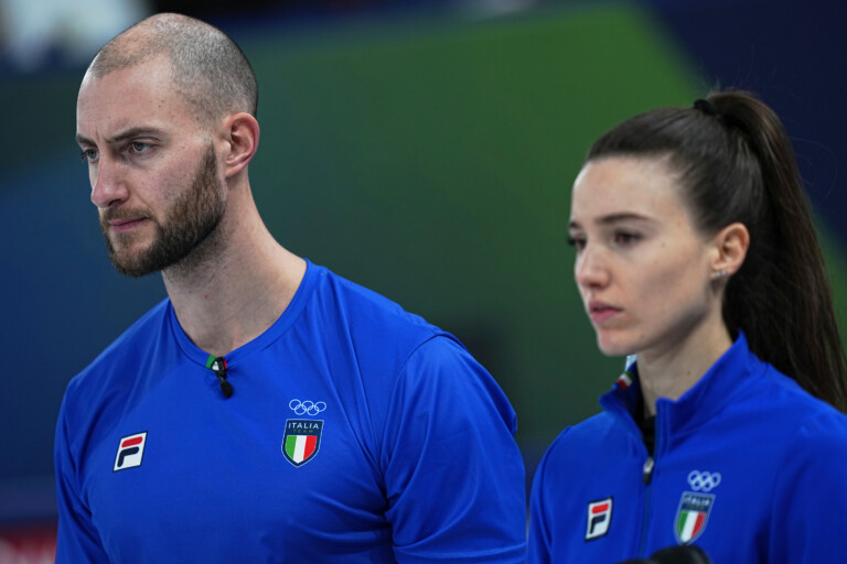 milan cortina italian mixed doubles curling team defeated by the usa will play for bronze