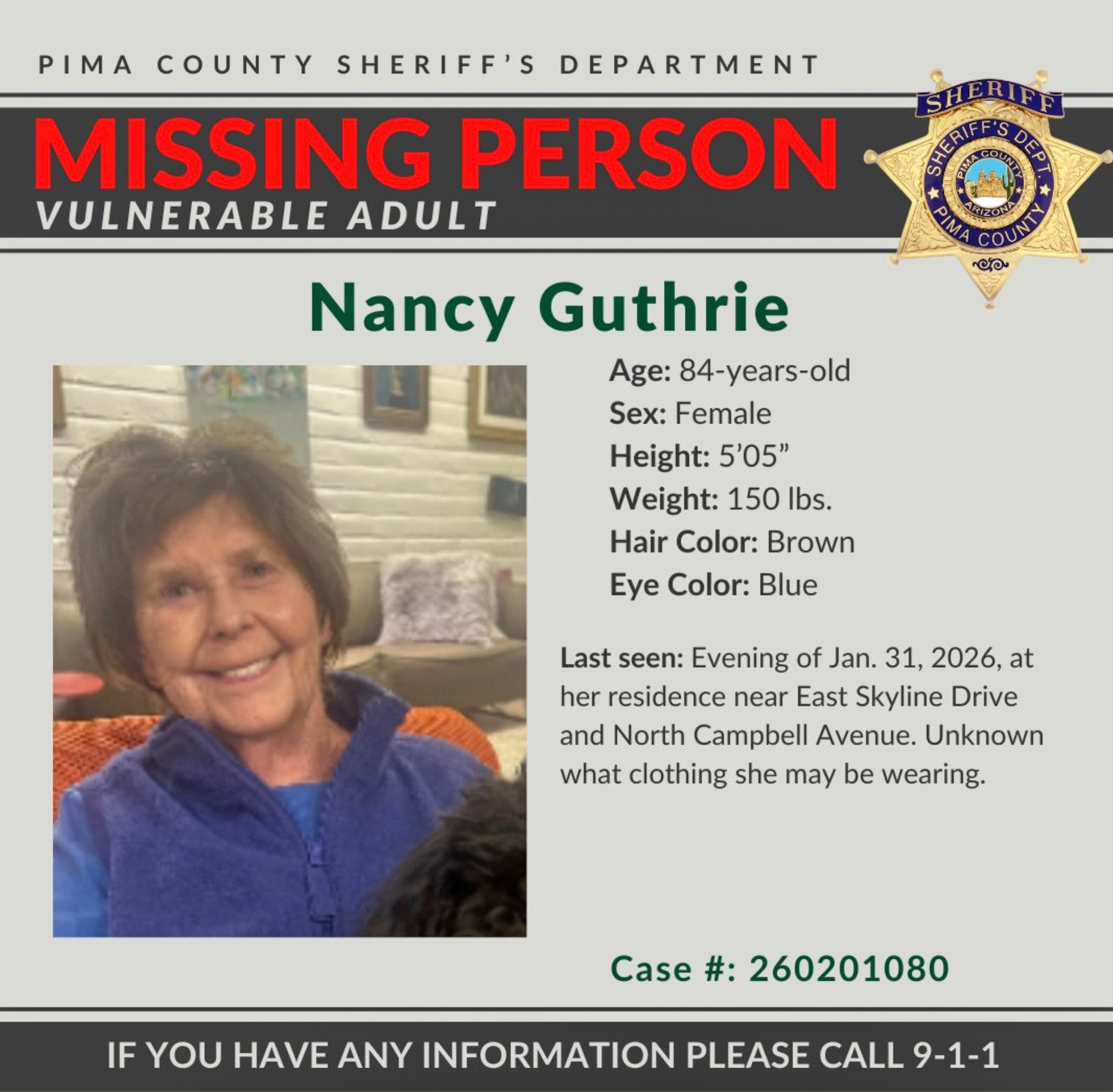 usa nbc there is a photo of a potential suspect in the disappearance of nancy guthrie
