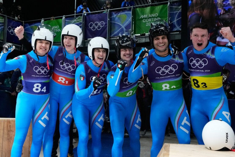 milan cortina luge italy wins bronze in the team relay