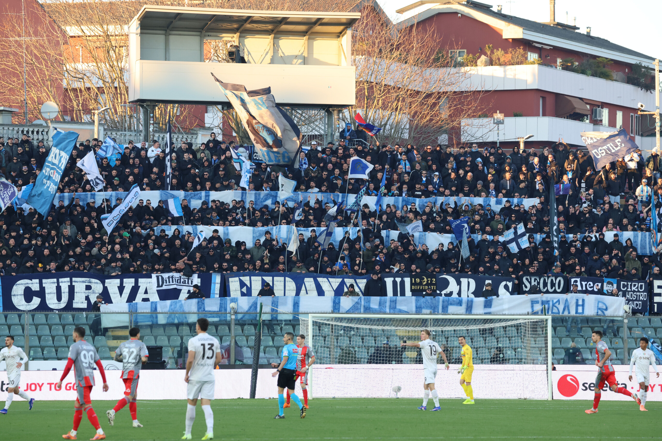 football 20 stadium bans for cremonese and napoli fans for violent conduct scaled