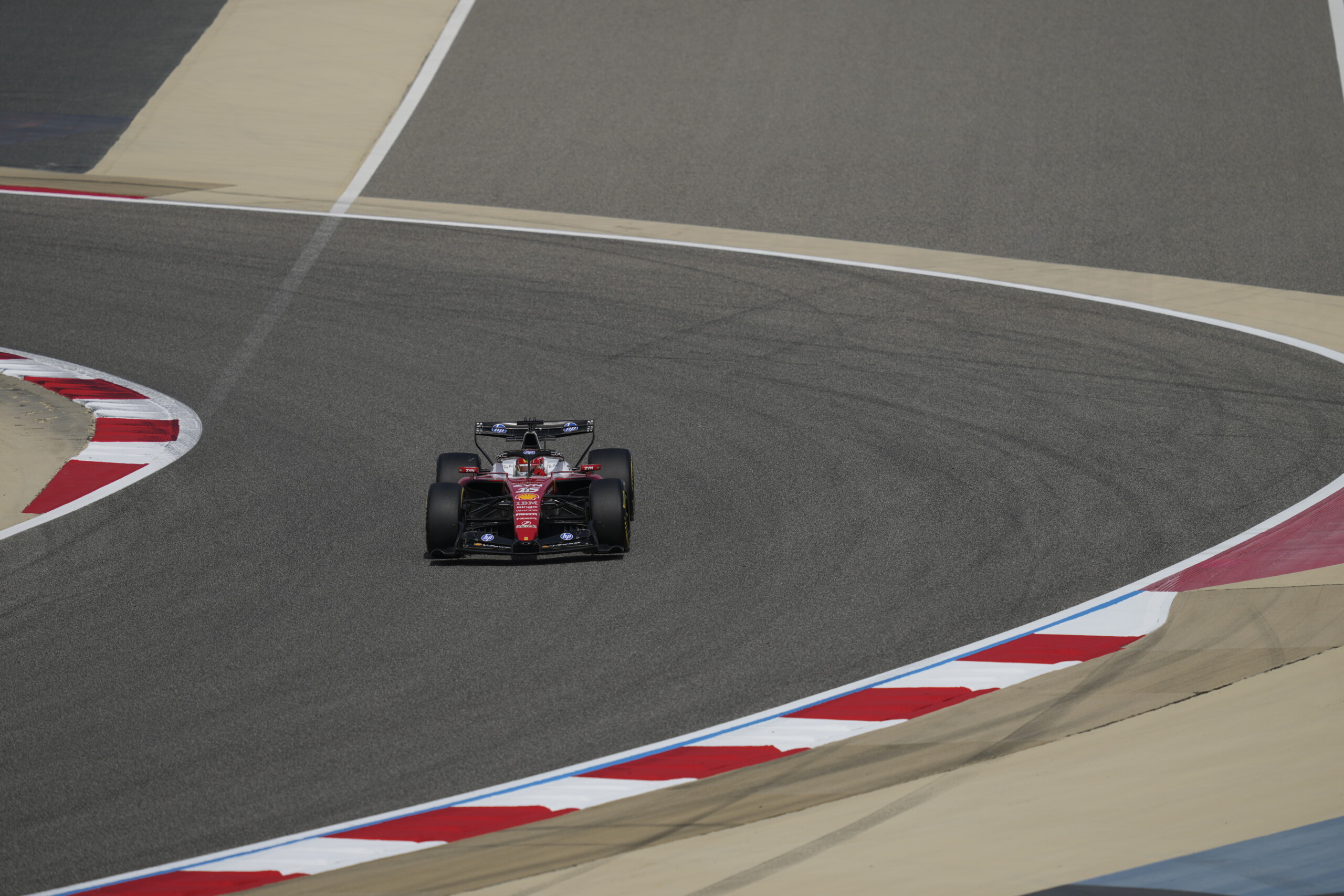f1 leclerc first in morning practice in bahrain scaled