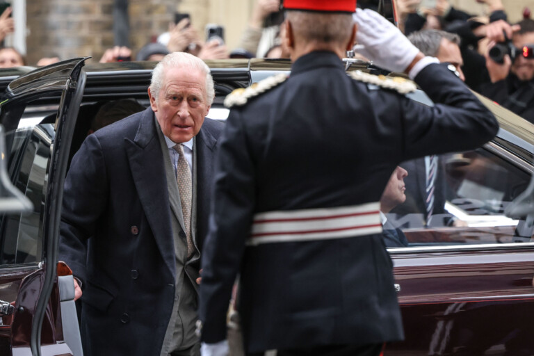 epstein case king charles appears in public after andrews arrest does not answer questions