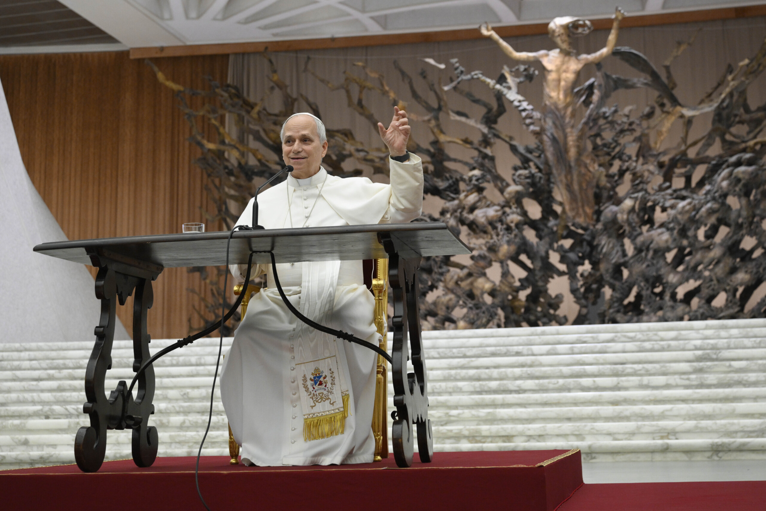 pope leo xiv politics and economics cannot be sustained by solitary leaders scaled