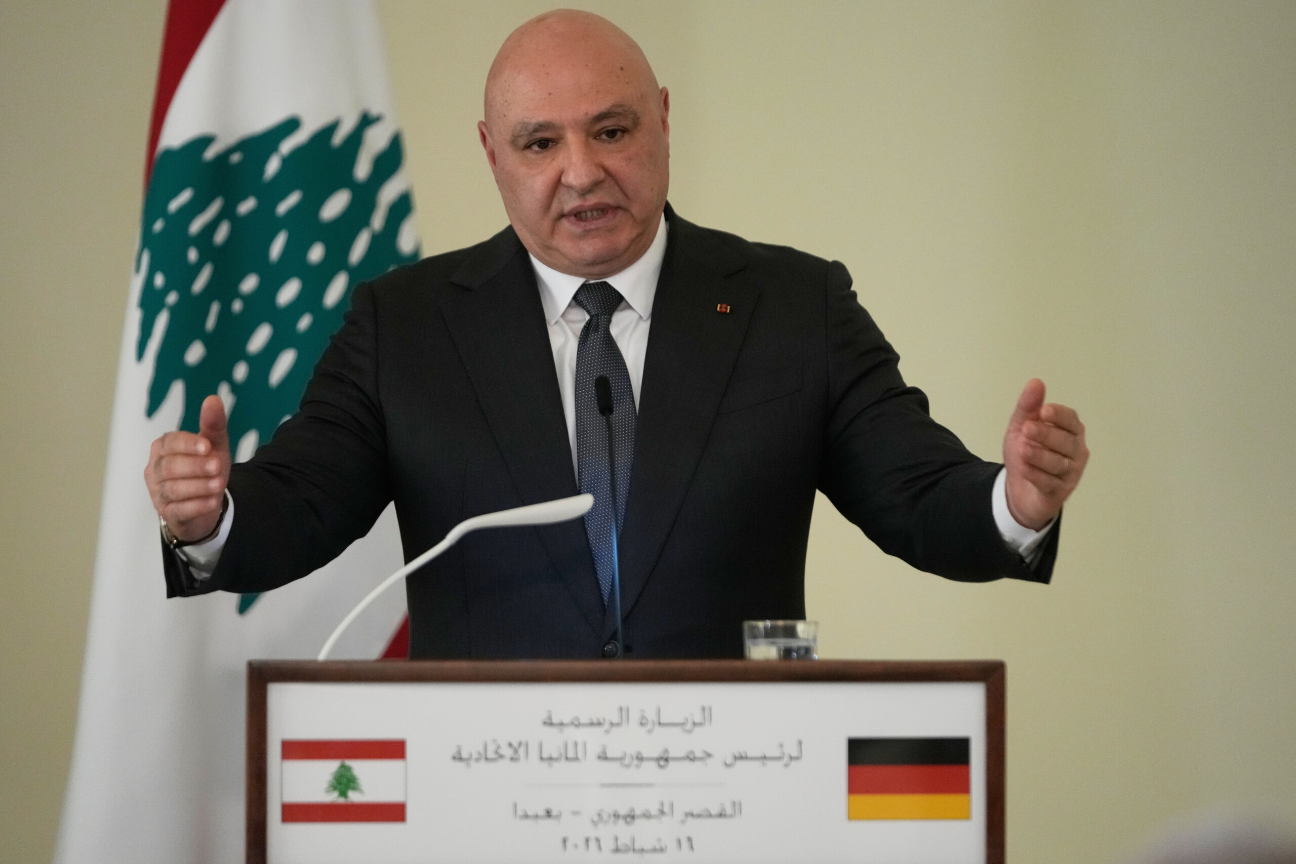 iran lebanese president israel has not responded to the proposal to negotiate scaled