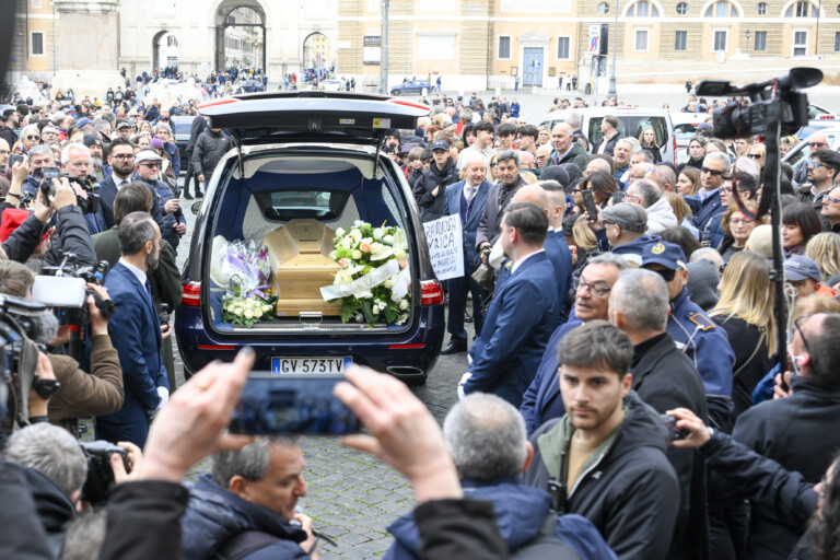 enrica bonaccortis funeral in rome monsignor stagliano says she sowed love