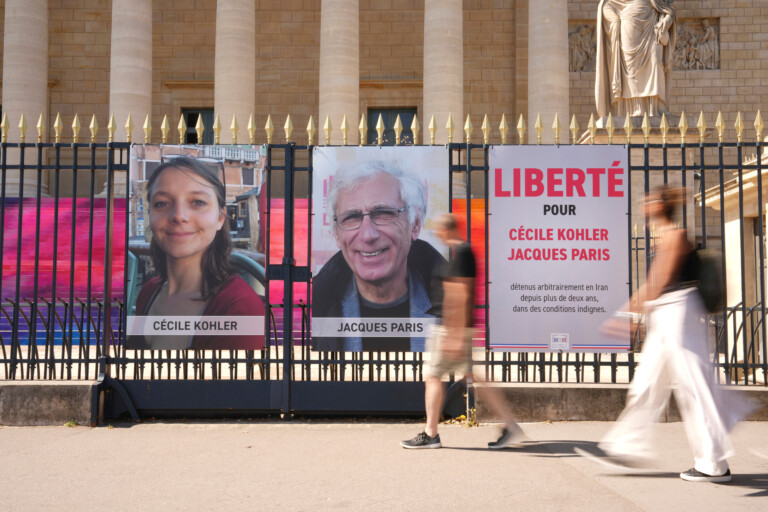 iran macron cecile kohler and jacques paris are free