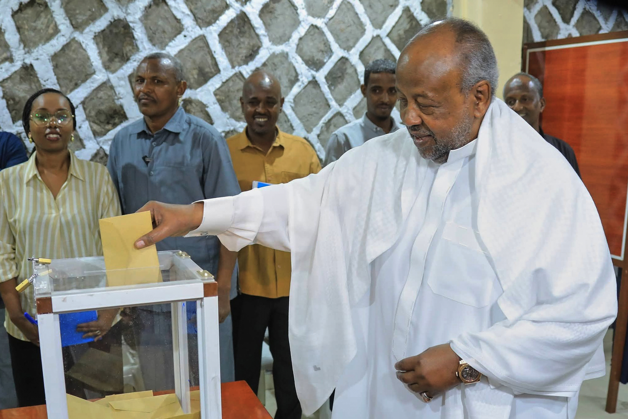 djibouti guelleh re elected president for sixth term with 97 8