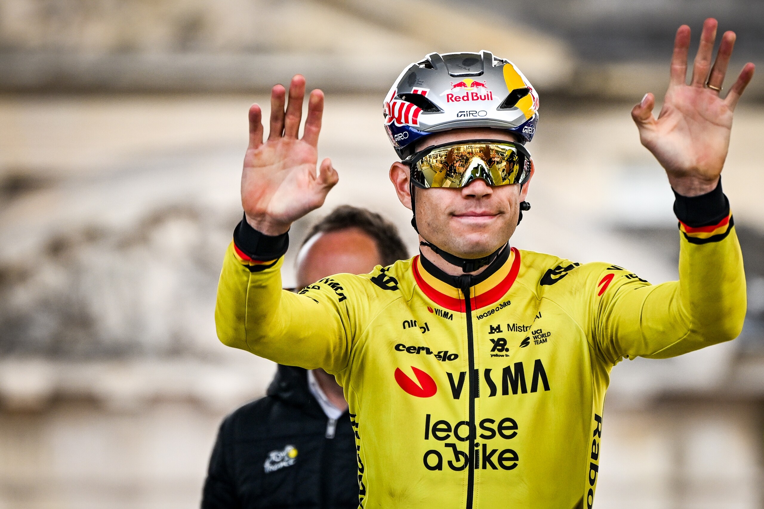 cycling van aert wins paris roubaix pogacar left empty handed scaled