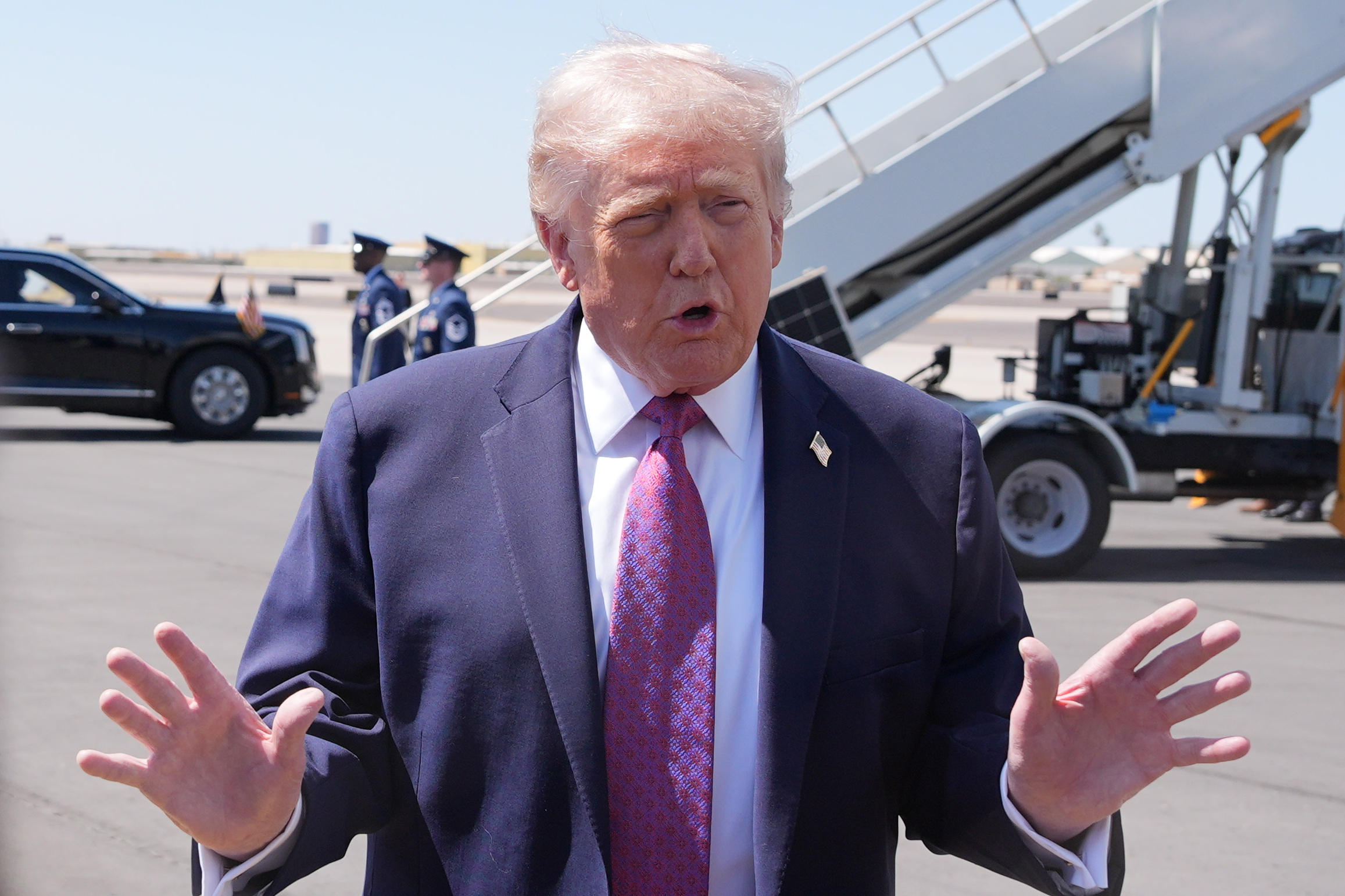 trump reiterates we will take uranium out of tehran