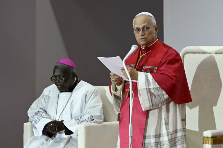 pope leo xiv many are exploited by the violent today what should be bread for all becomes the possession of the few